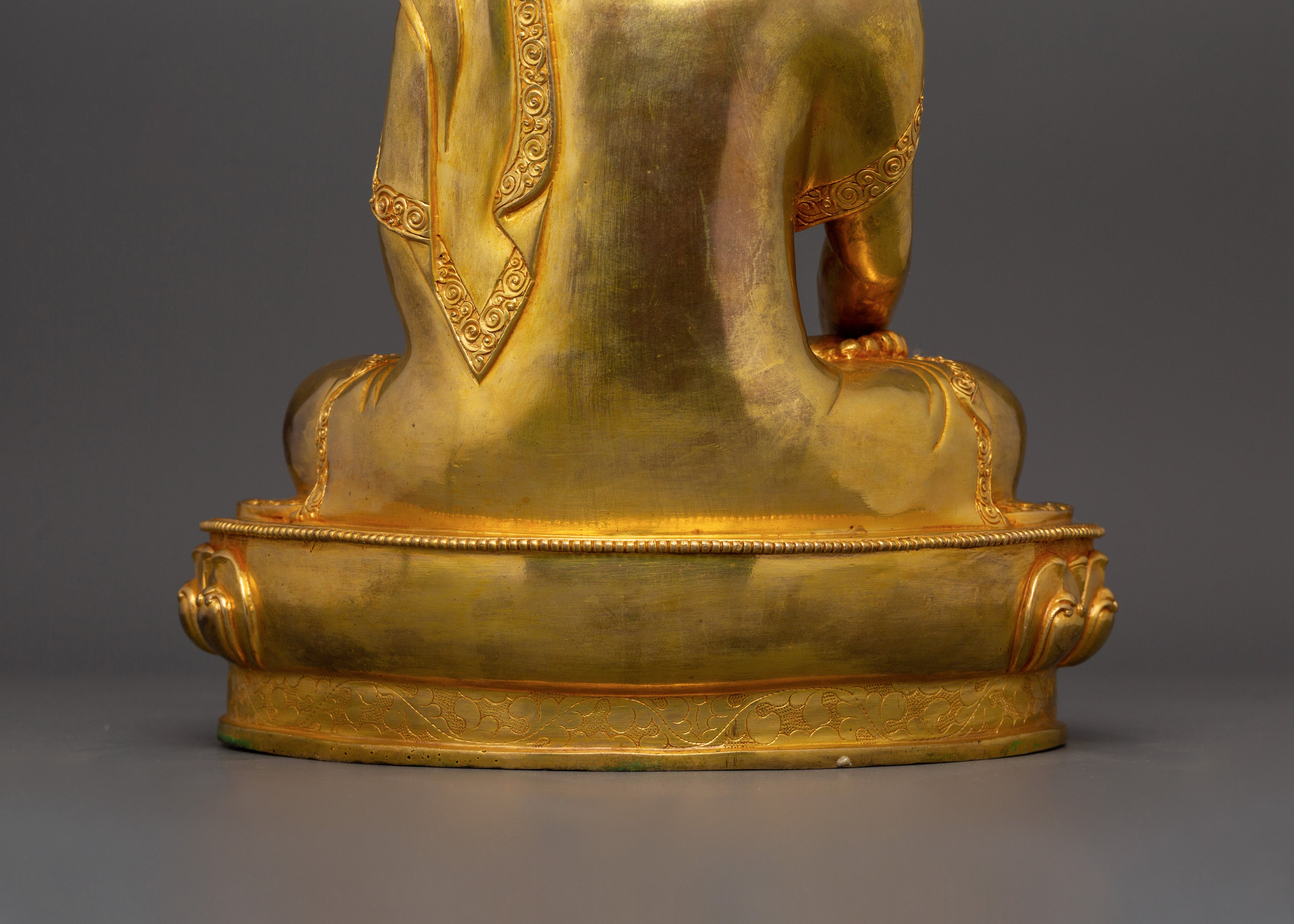 Gold-Plated Shakyamuni Buddha Statue | Meditation Altar Decor