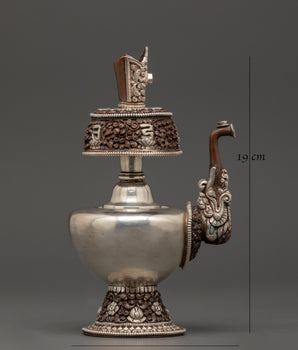 Oxidized Copper Water Vase Bhumba set |  Sacred Temple Decor