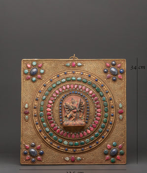 Handcrafted Chakrasamvara Mandala | Copper with Gold & Silver Plating