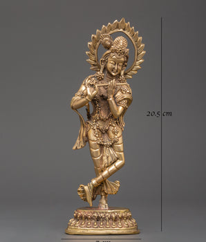 Krishna Traditional Statue | Divine Hindu God of Compassion and Music