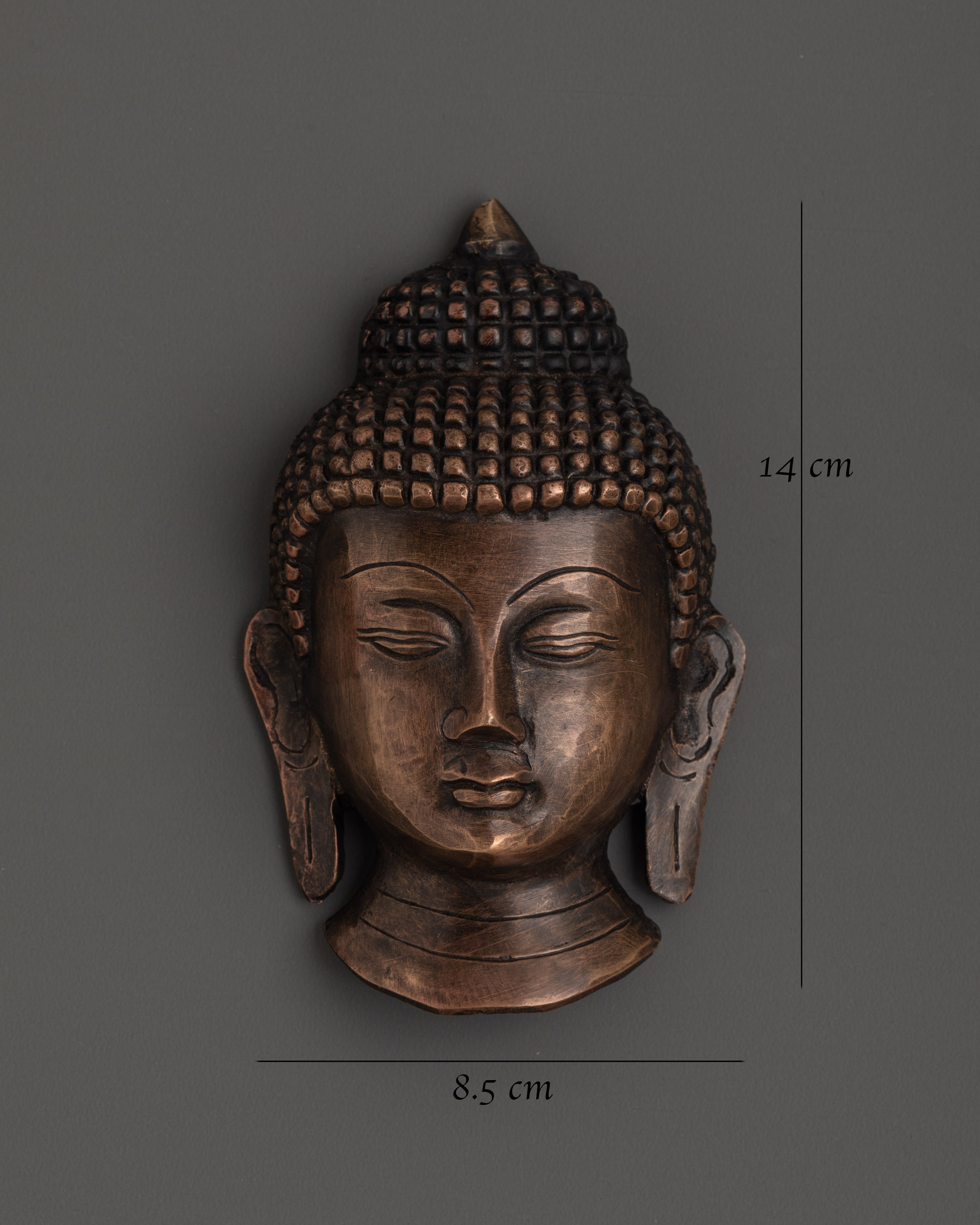 Handcrafted Wall Hanging Buddha Mask | Spiritual Decor
