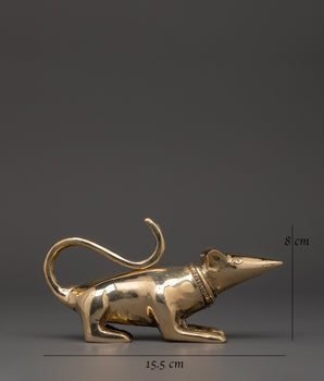Handcrafted Mouse for Decor | Symbol of Prosperity and Wisdom