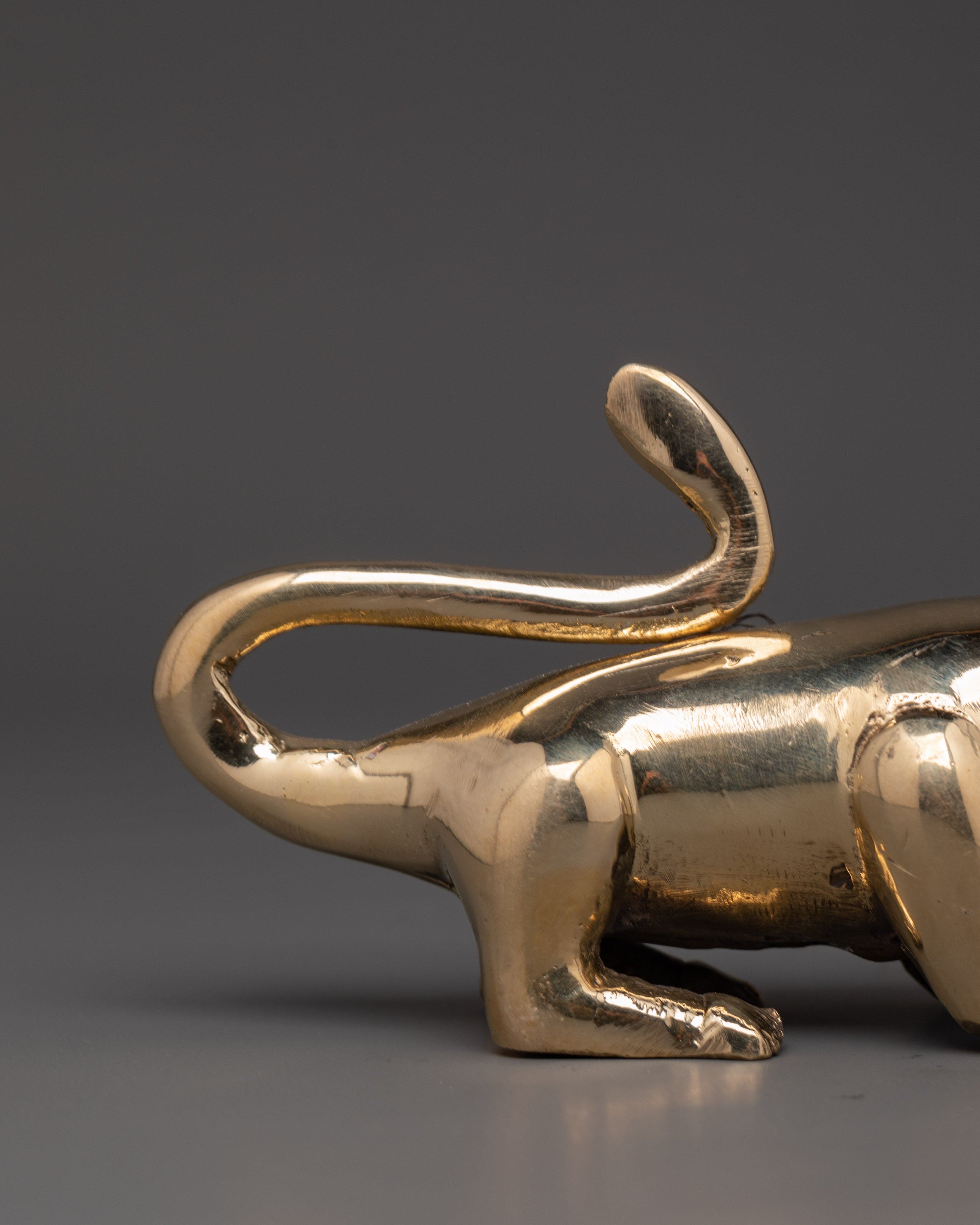 Handmade Brass Mouse for Decor | Decorative Brass Mouse