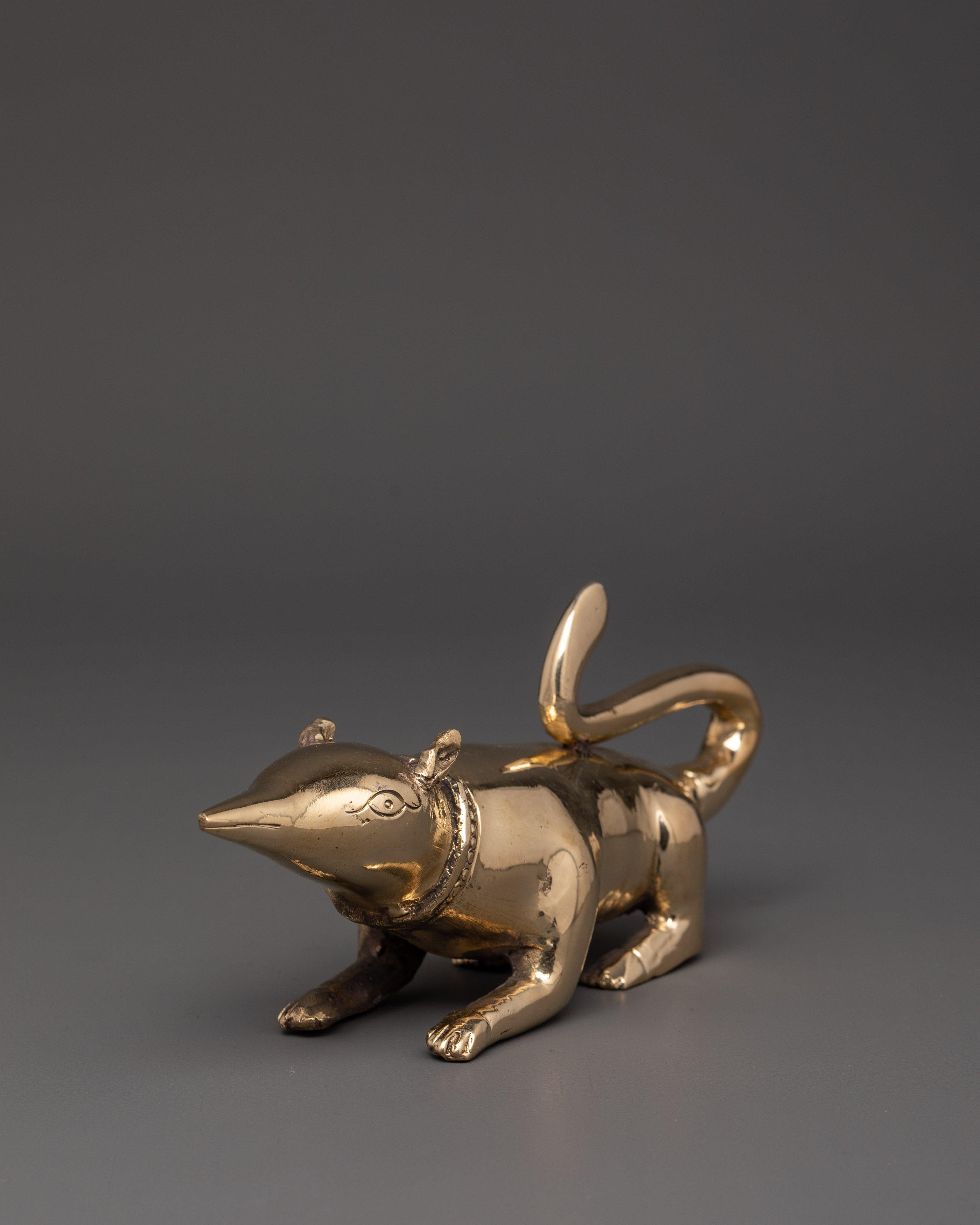 Handmade Brass Mouse for Decor | Decorative Brass Mouse