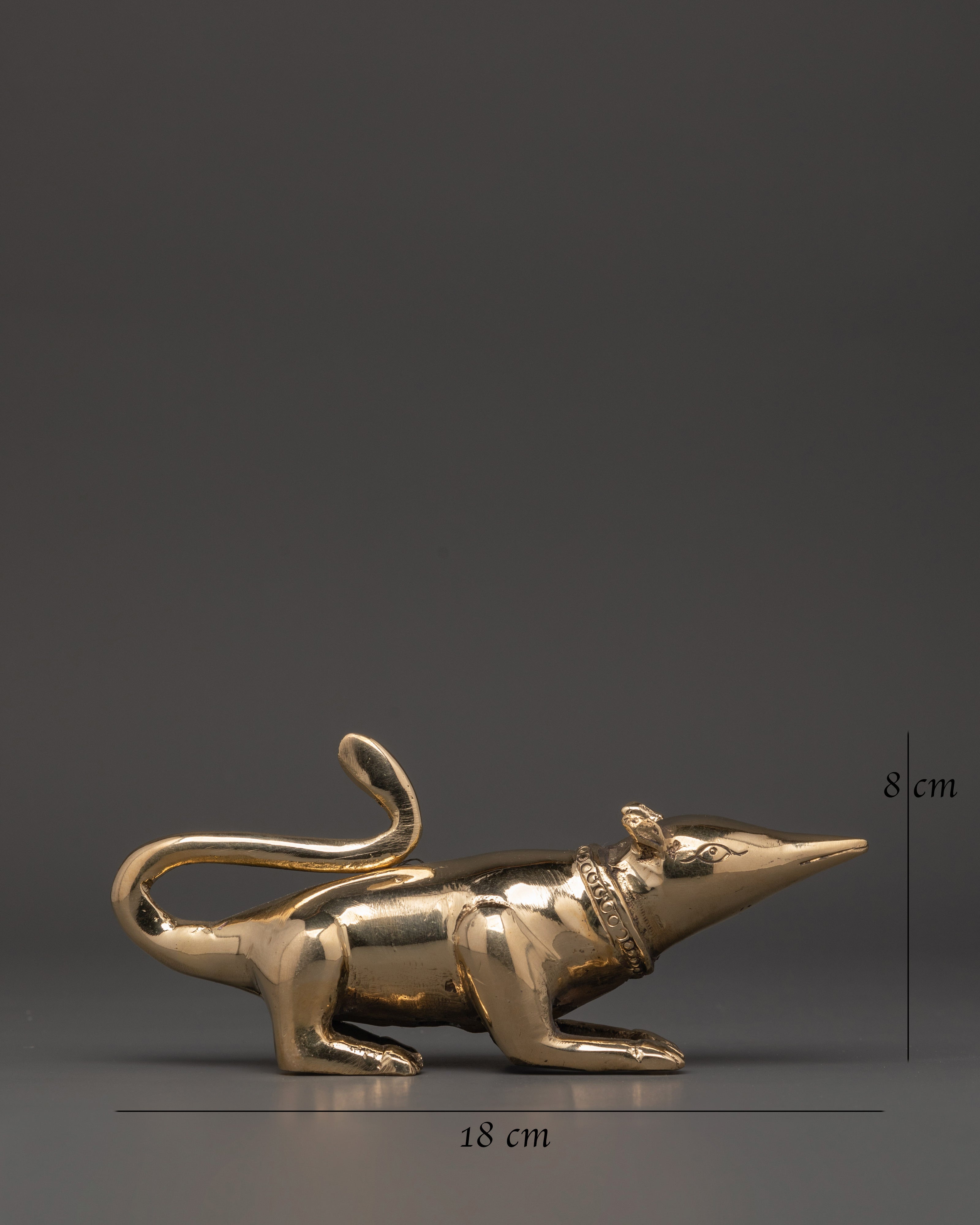 Handmade Brass Mouse for Decor | Decorative Brass Mouse