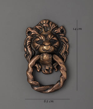 Handmade Brass Door Knocker | Traditional Brass Hardware for Doors