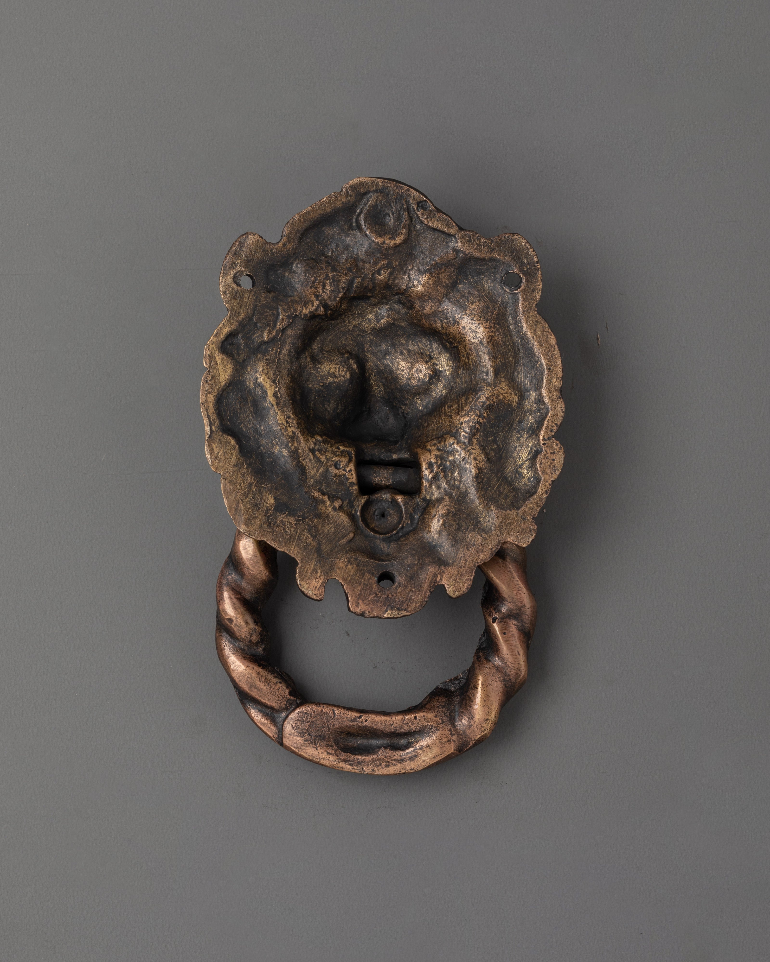 Handmade Brass Door Knocker | Traditional Brass Hardware for Doors