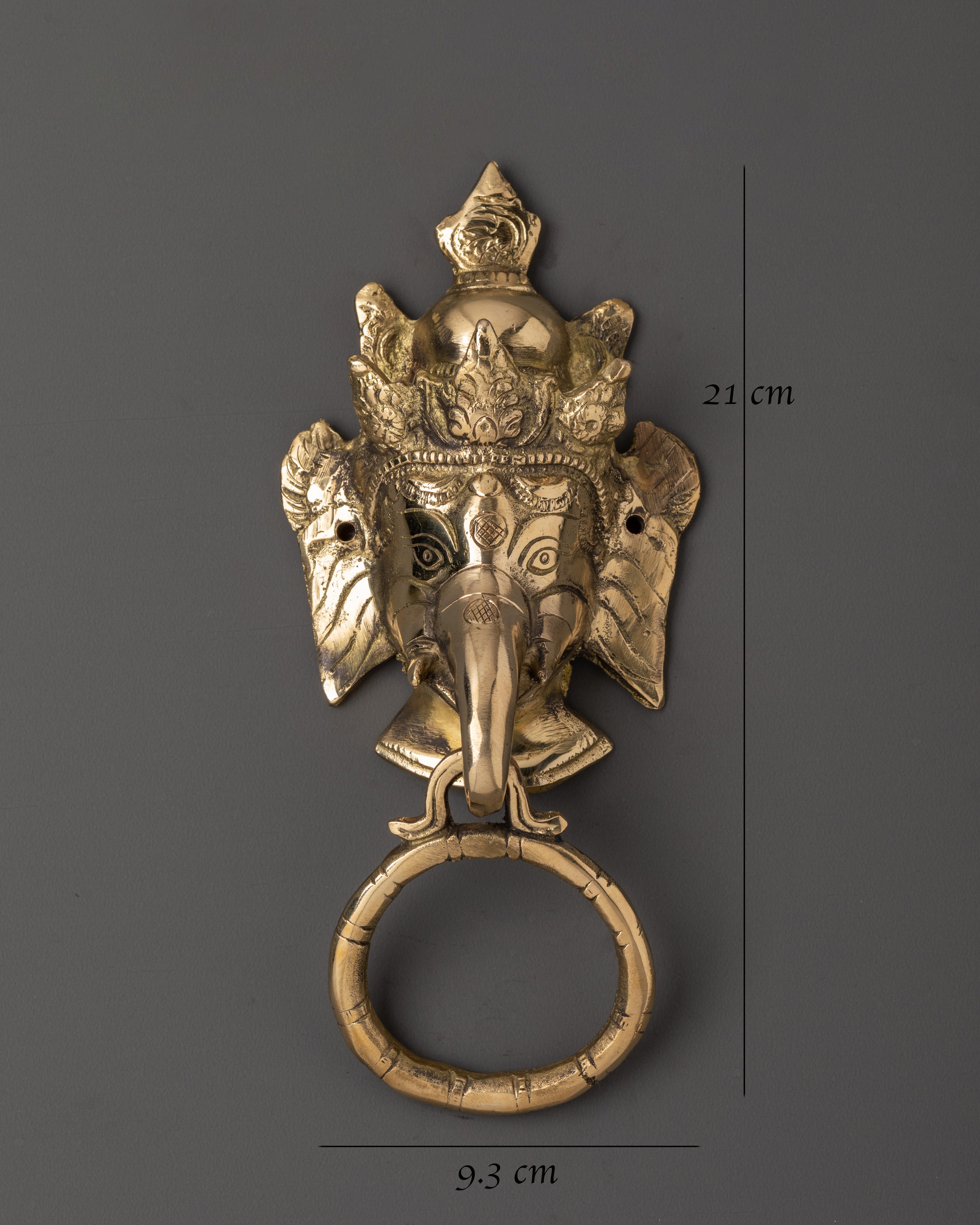 Decorative Ganesha Knocker | Brass Door Knocker for Home or Office