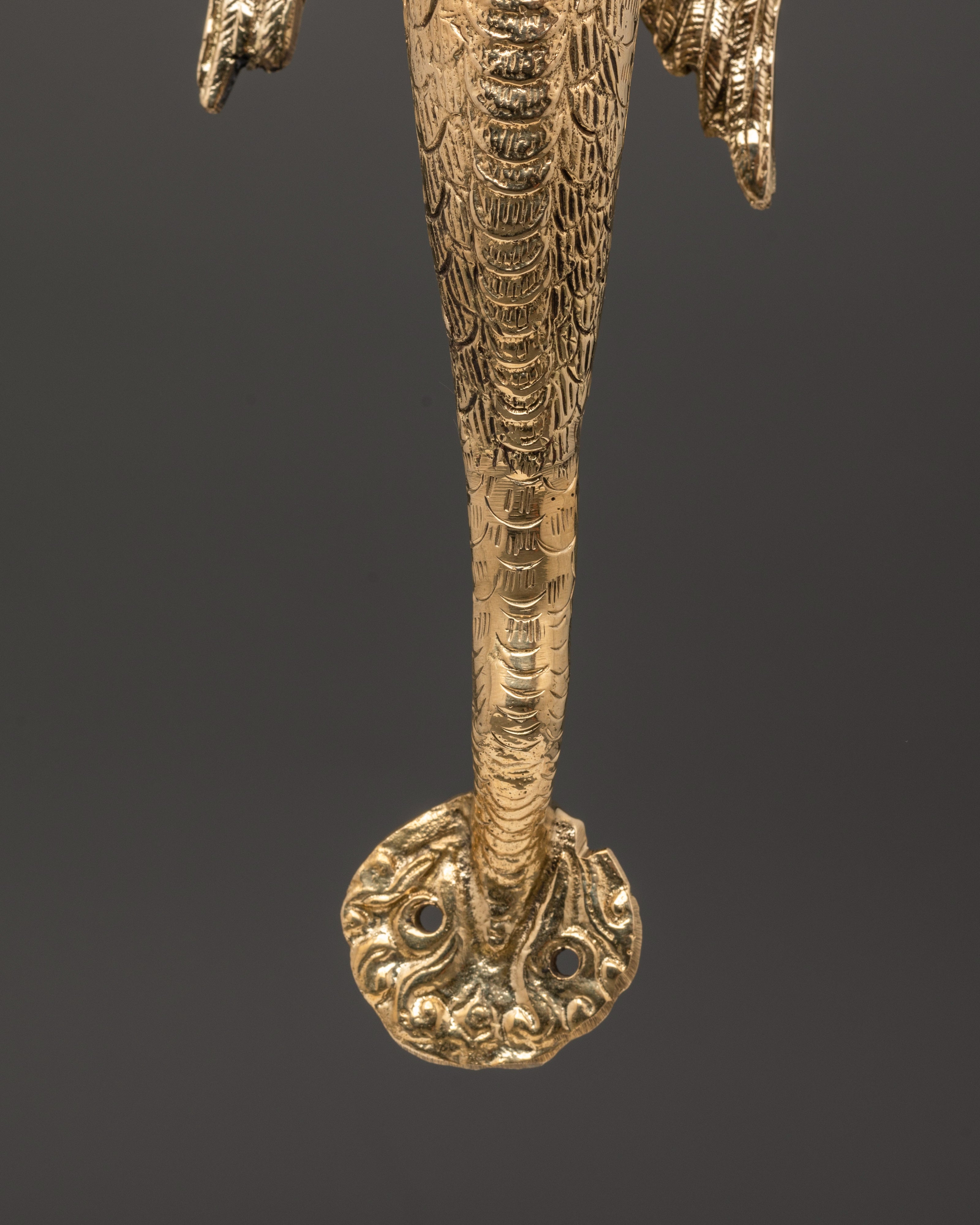 Handcrafted Decorative Door Handle | Traditional Brass Door Ornament