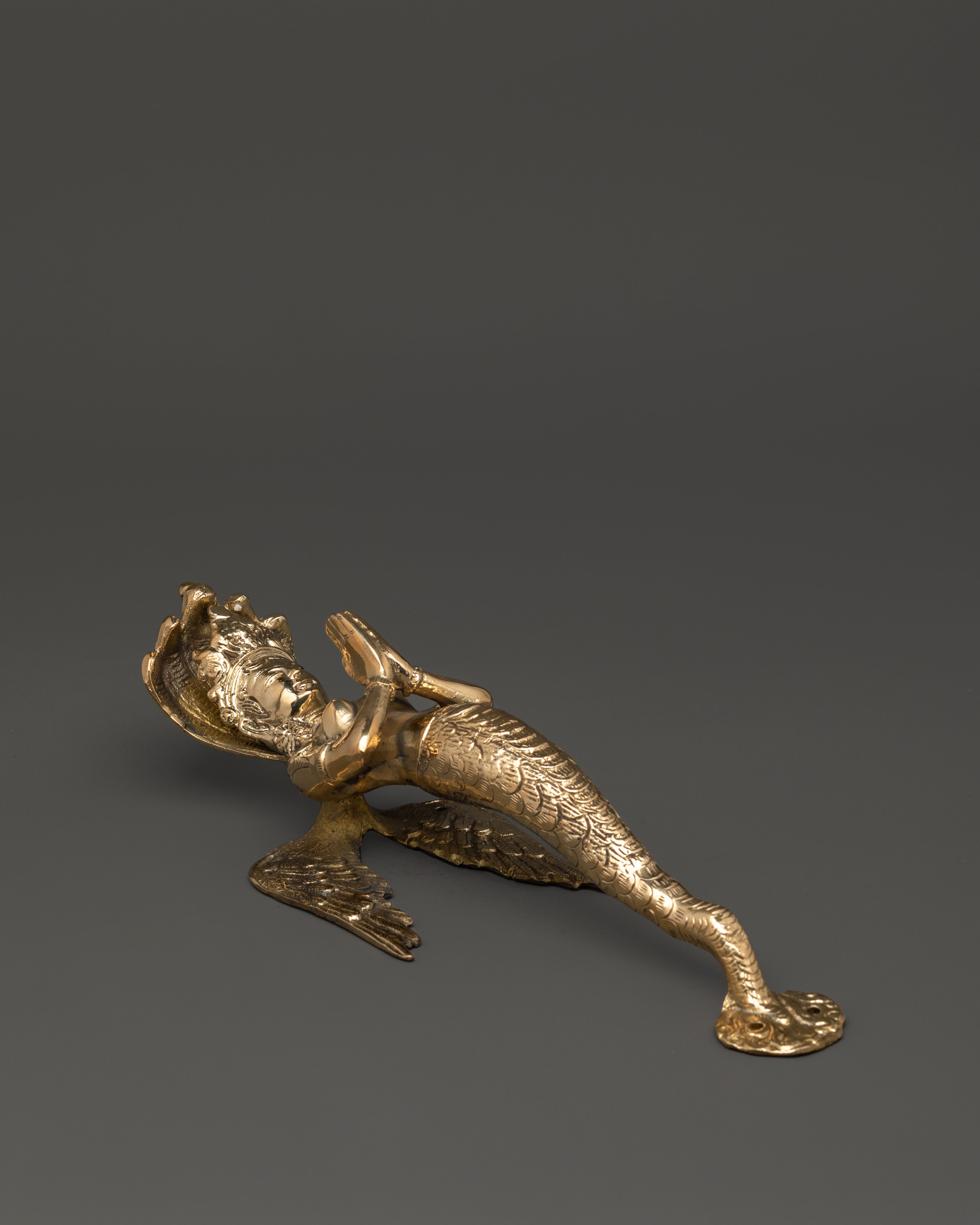 Handcrafted Decorative Door Handle | Traditional Brass Door Ornament