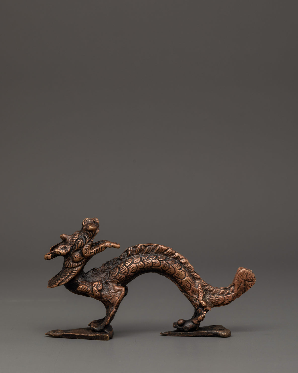 Traditional Himalayan Metal Door Handle | Handcrafted Copper Door Ornament
