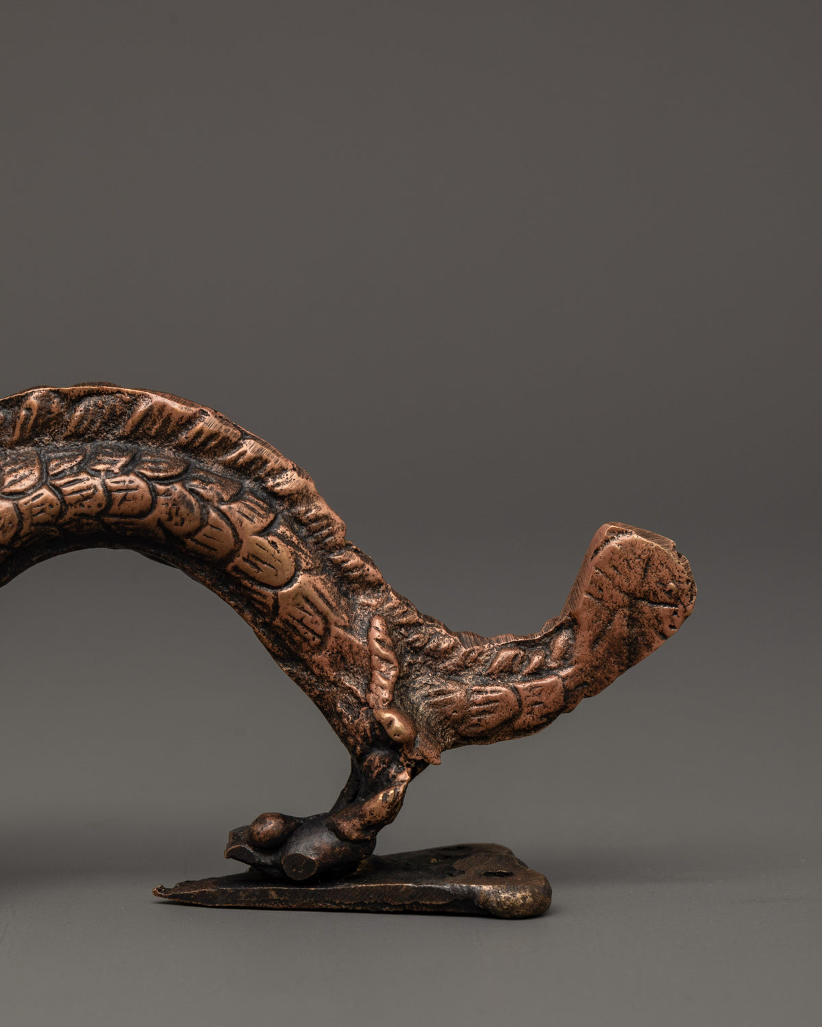 Traditional Himalayan Metal Door Handle | Handcrafted Copper Door Ornament