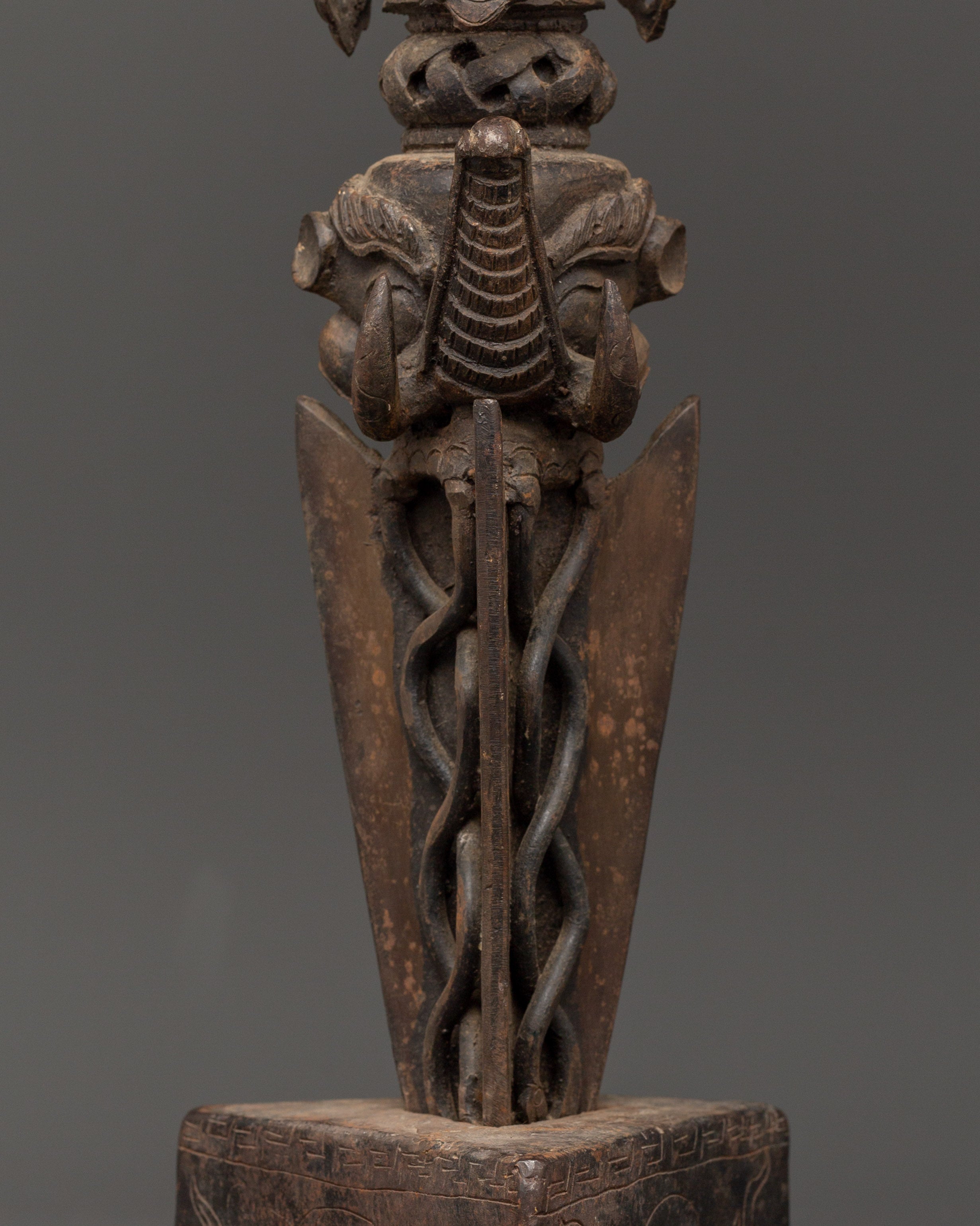 Mahakala Phurba Sacred Item | Wrathful Iron Ritual Dagger
