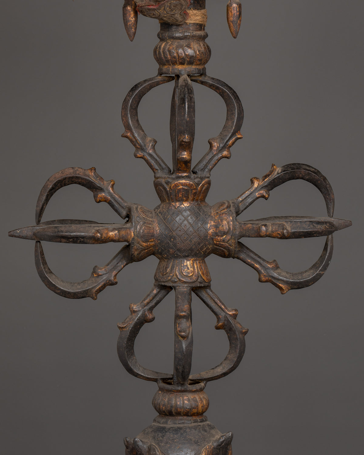 Sacred Iron Phurba Dagger | Vajra Ritual Tool