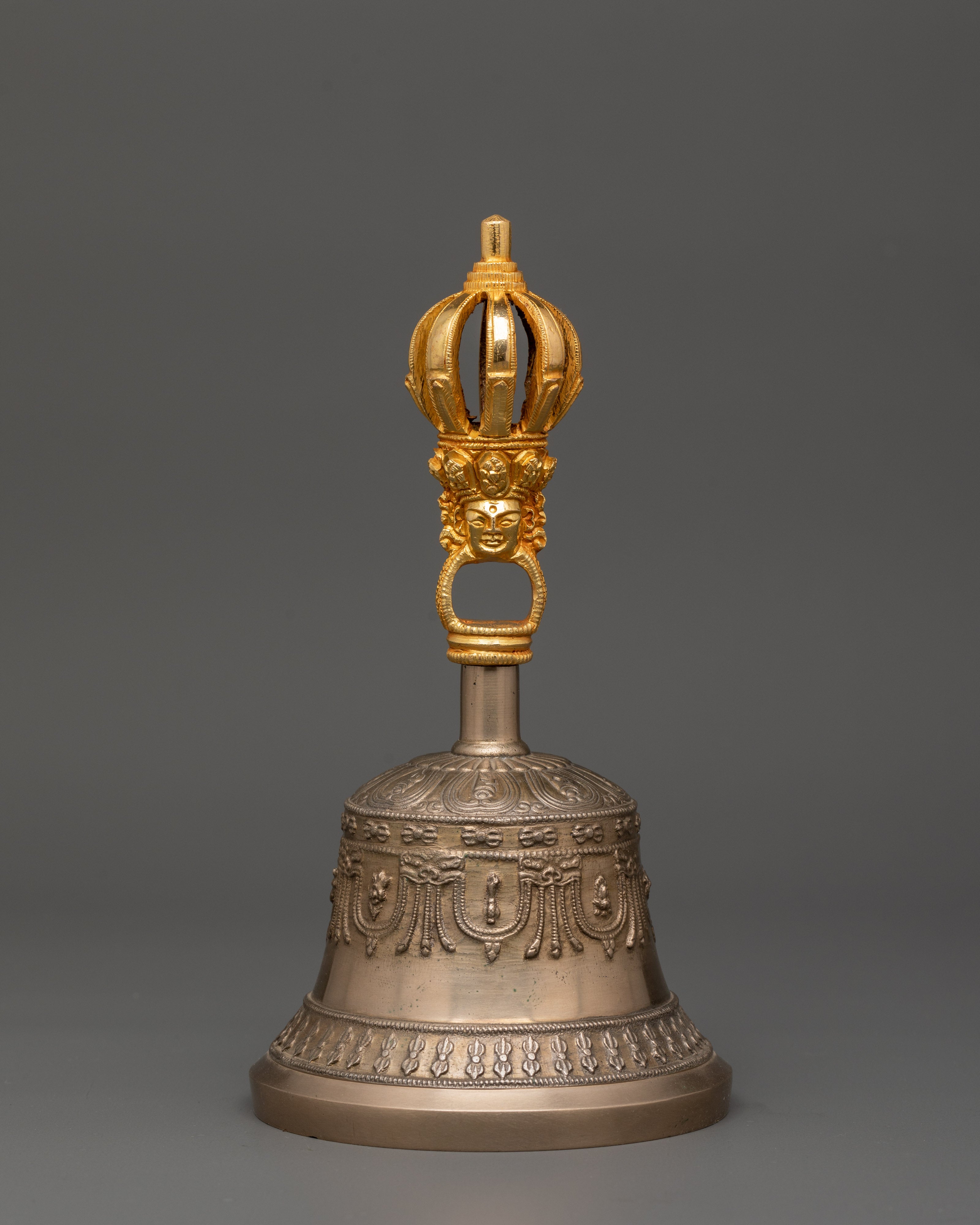 Bell and Vajra Bronze Craft for Altar | Tibetan Ritual Set