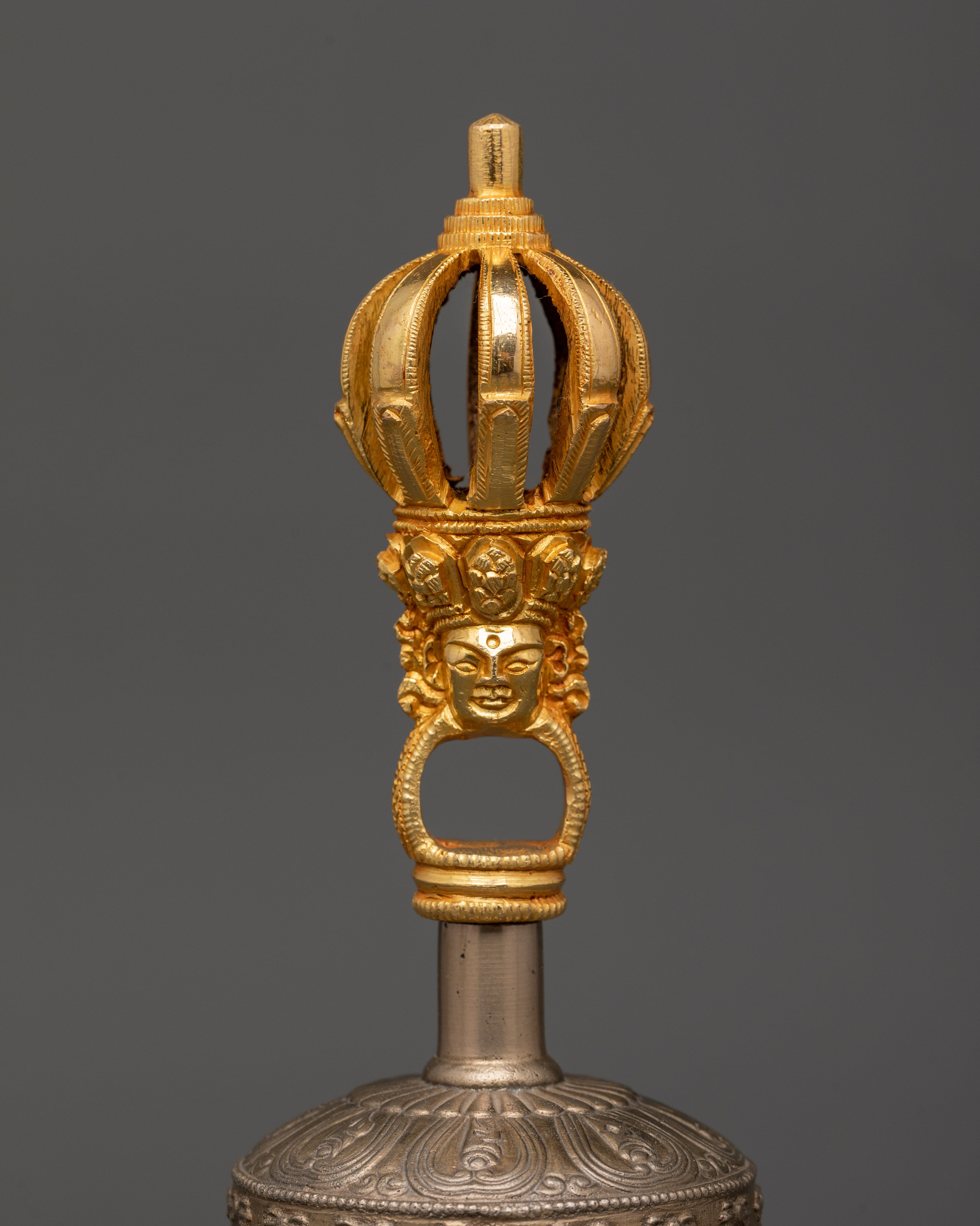 Bell and Vajra Bronze Craft for Altar | Tibetan Ritual Set