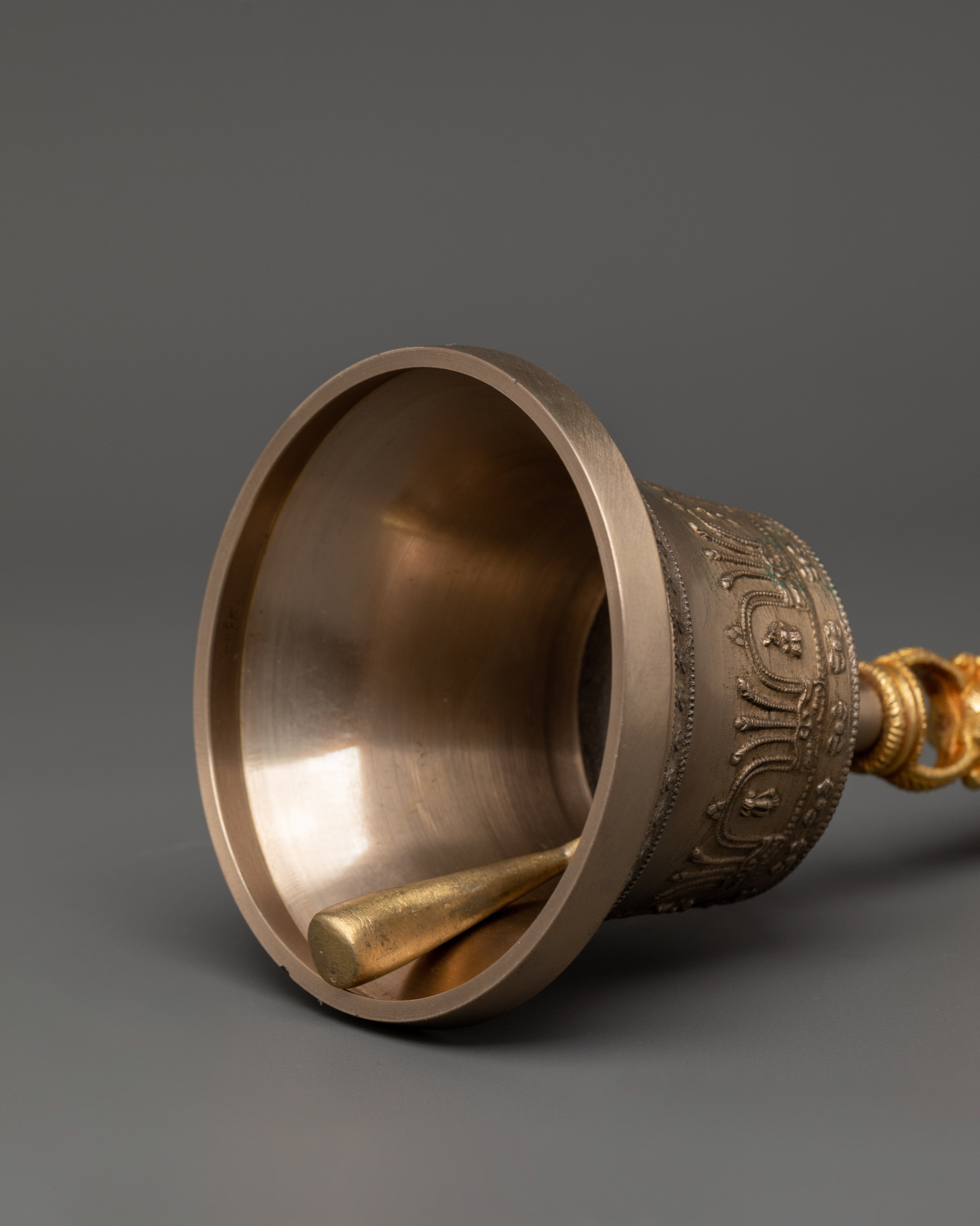 Bell and Vajra Bronze Craft for Altar | Tibetan Ritual Set