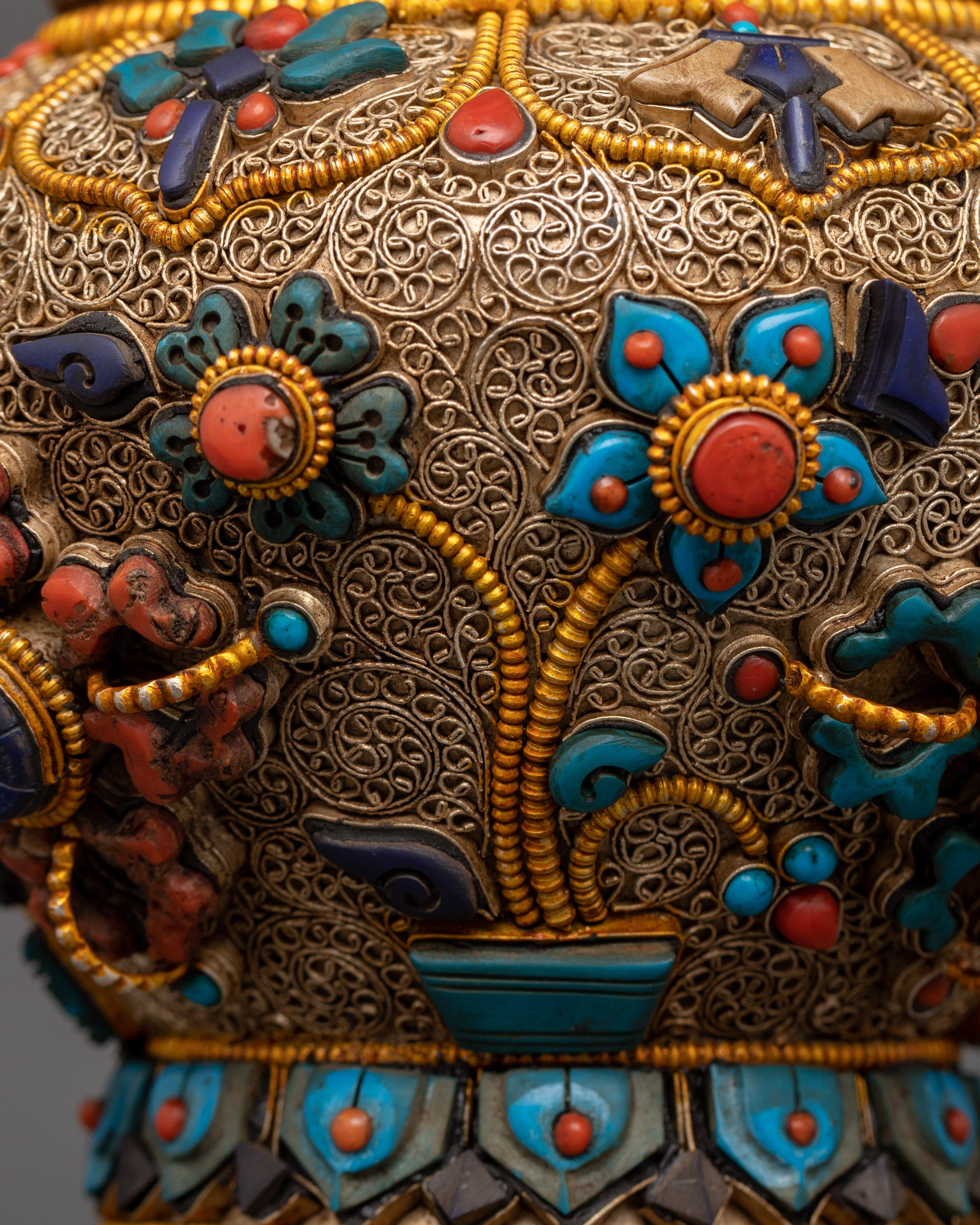Tibetan Dhupur Rice Pot for Spiritual Serenity | Spiritual Ceremony Essential