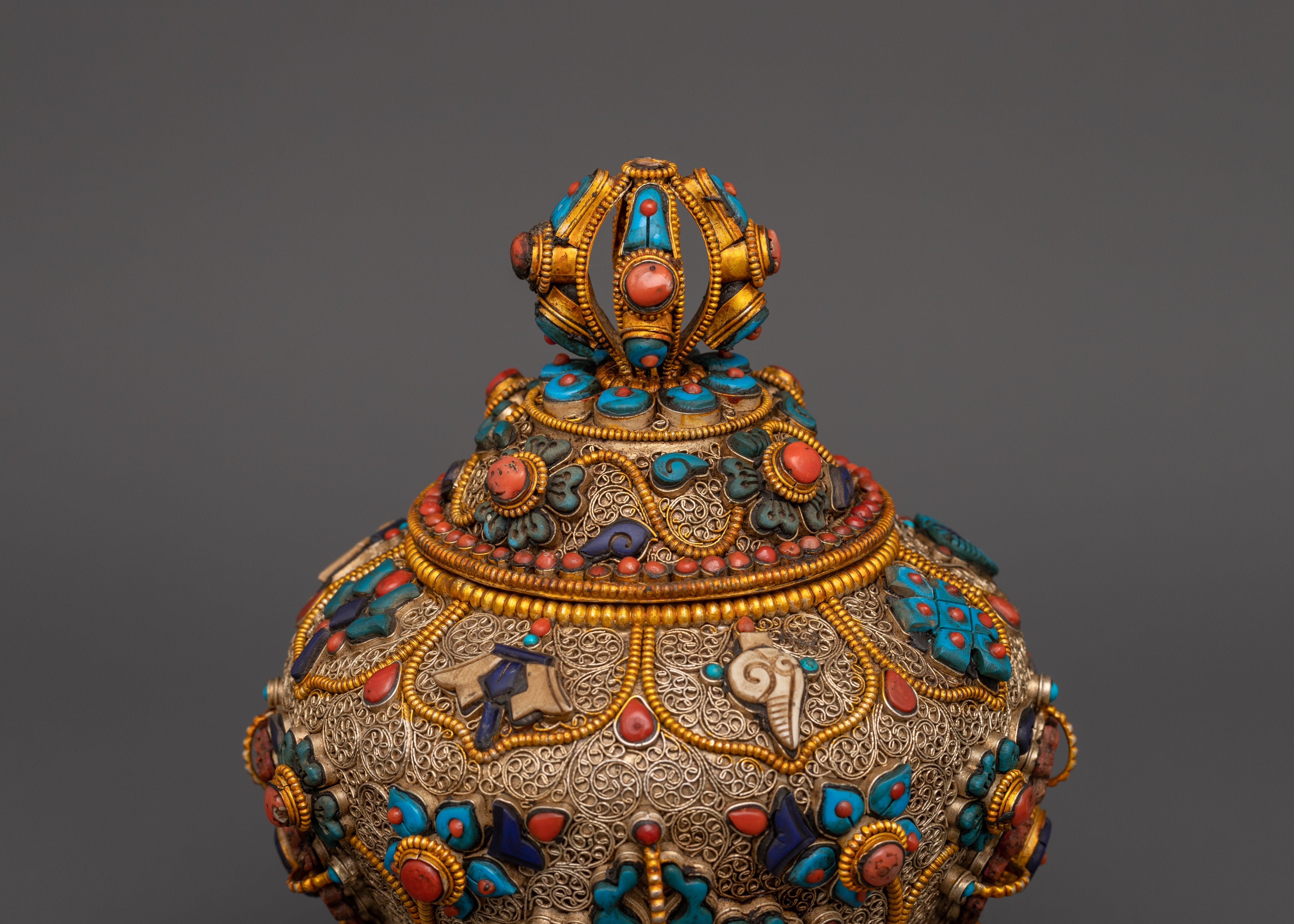 Tibetan Dhupur Rice Pot for Spiritual Serenity | Spiritual Ceremony Essential