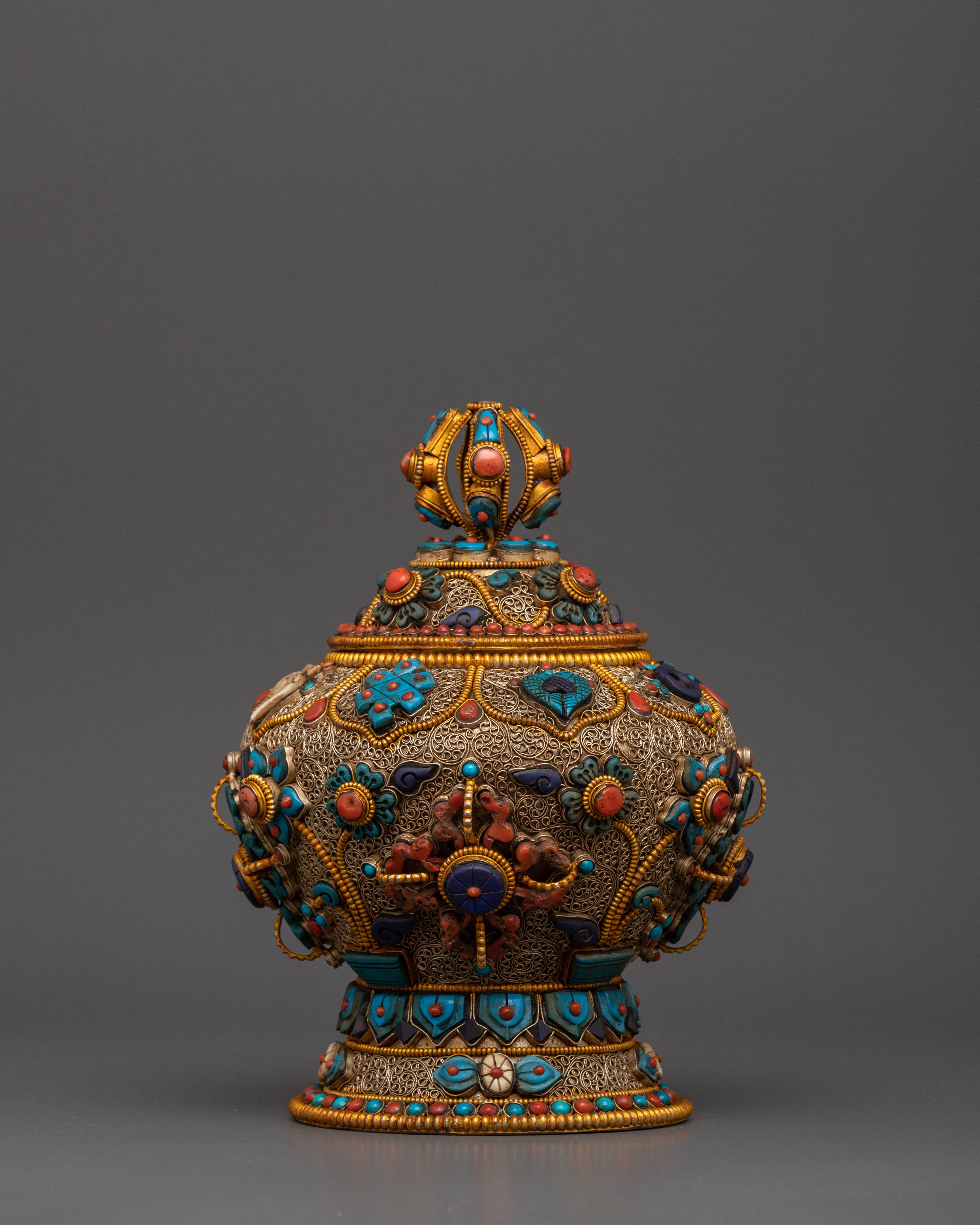 Tibetan Dhupur Rice Pot for Spiritual Serenity | Spiritual Ceremony Essential