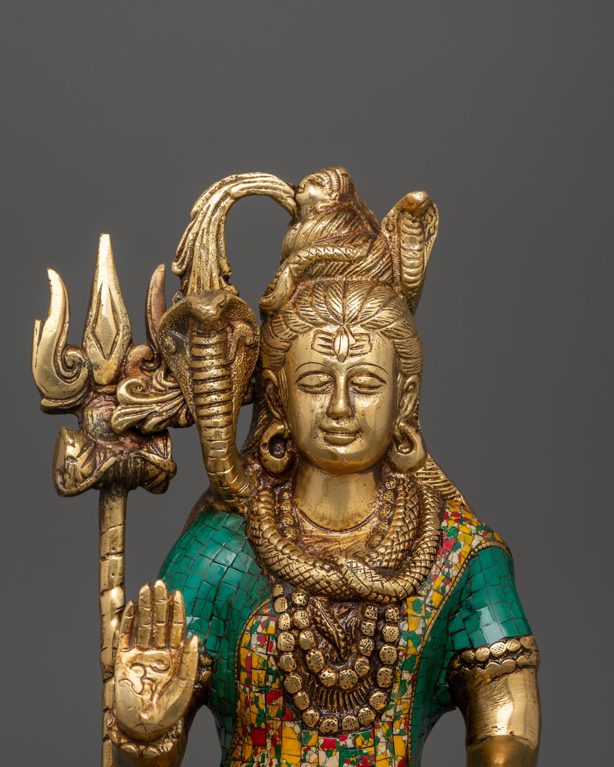 Brass Lord Shiva Statue | Seated Hindu Deity Sculpture
