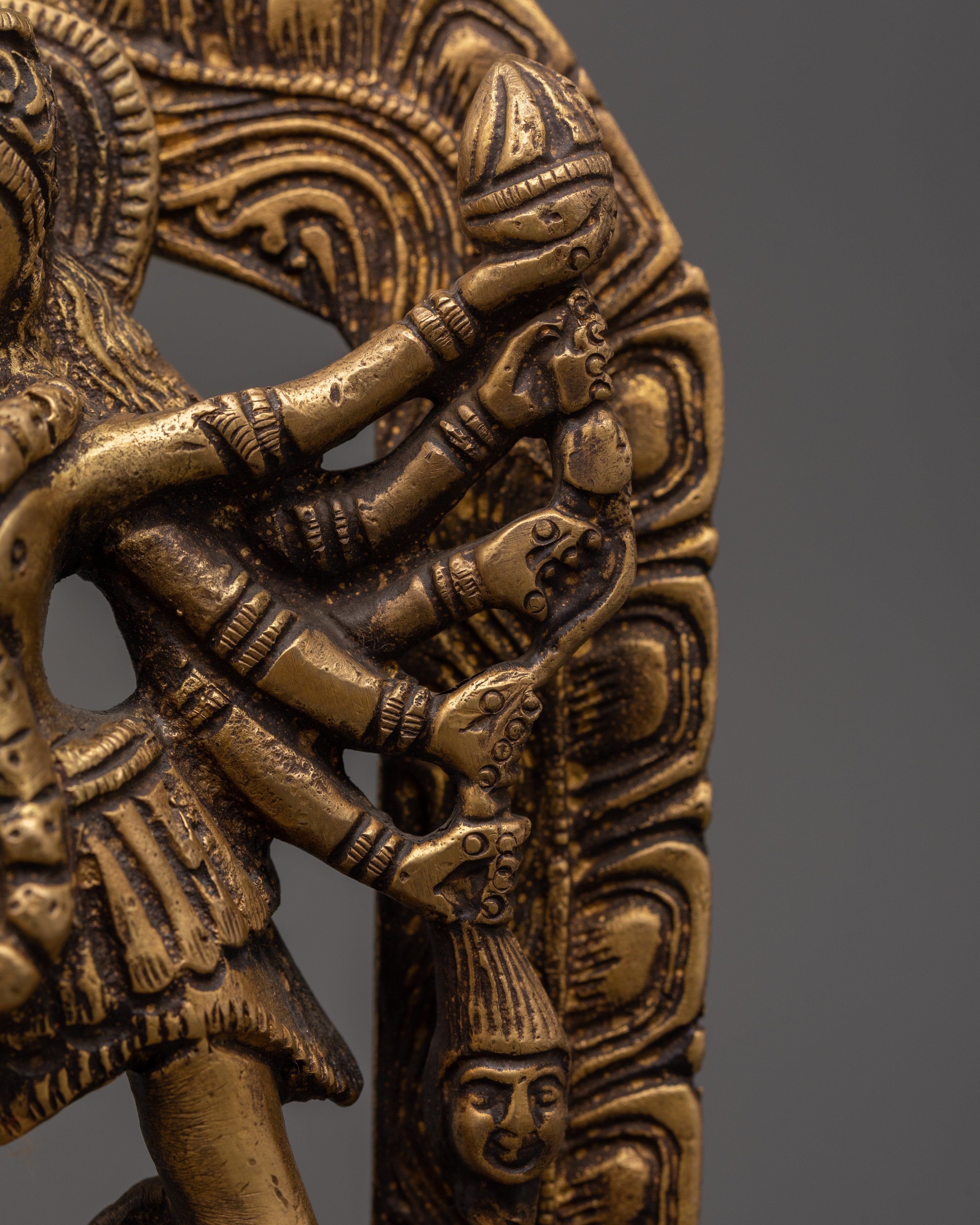 Mahakali brass statue | Home Shrine Art