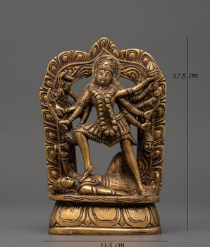 Mahakali brass statue | Home Shrine Art