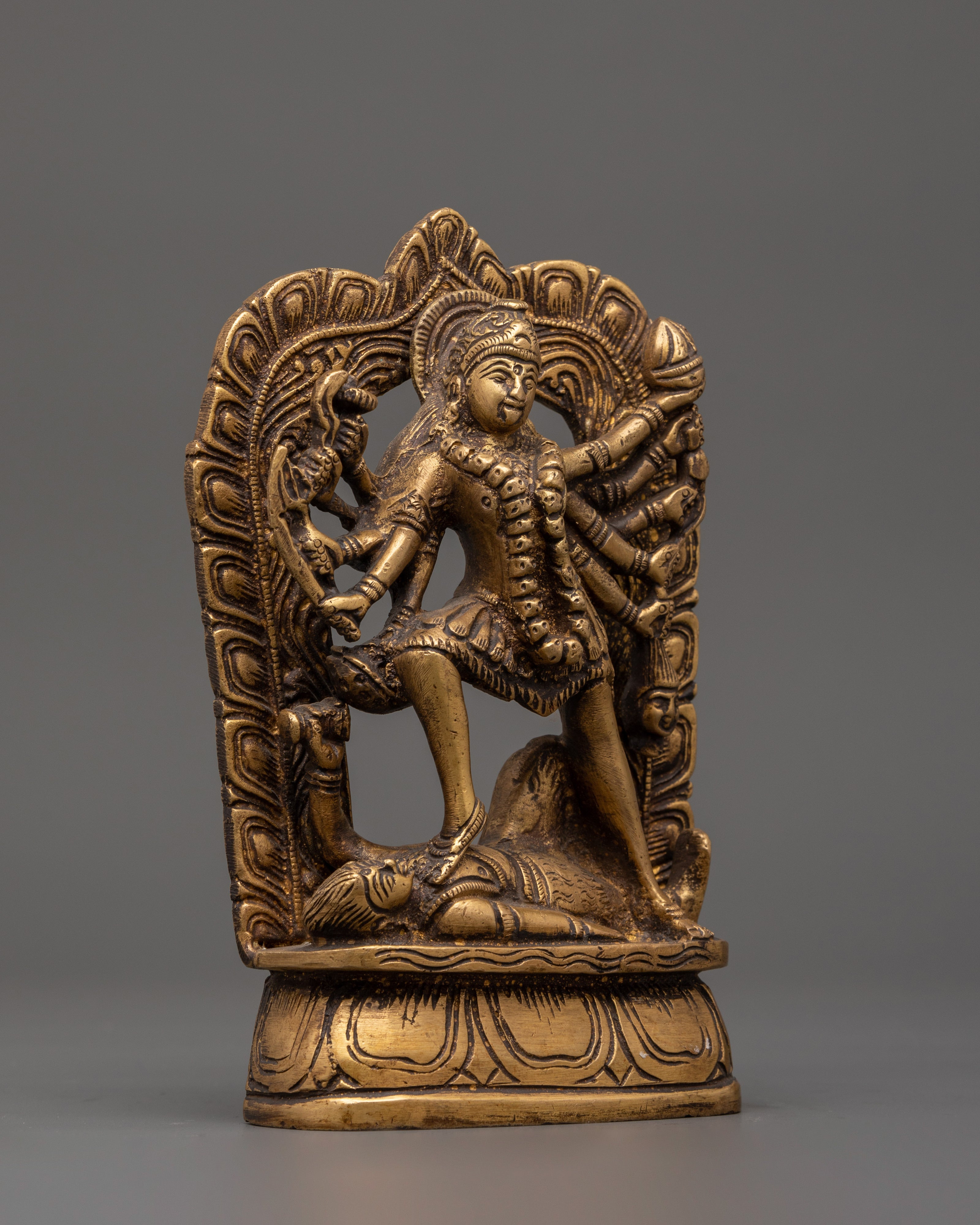 Mahakali brass statue | Home Shrine Art