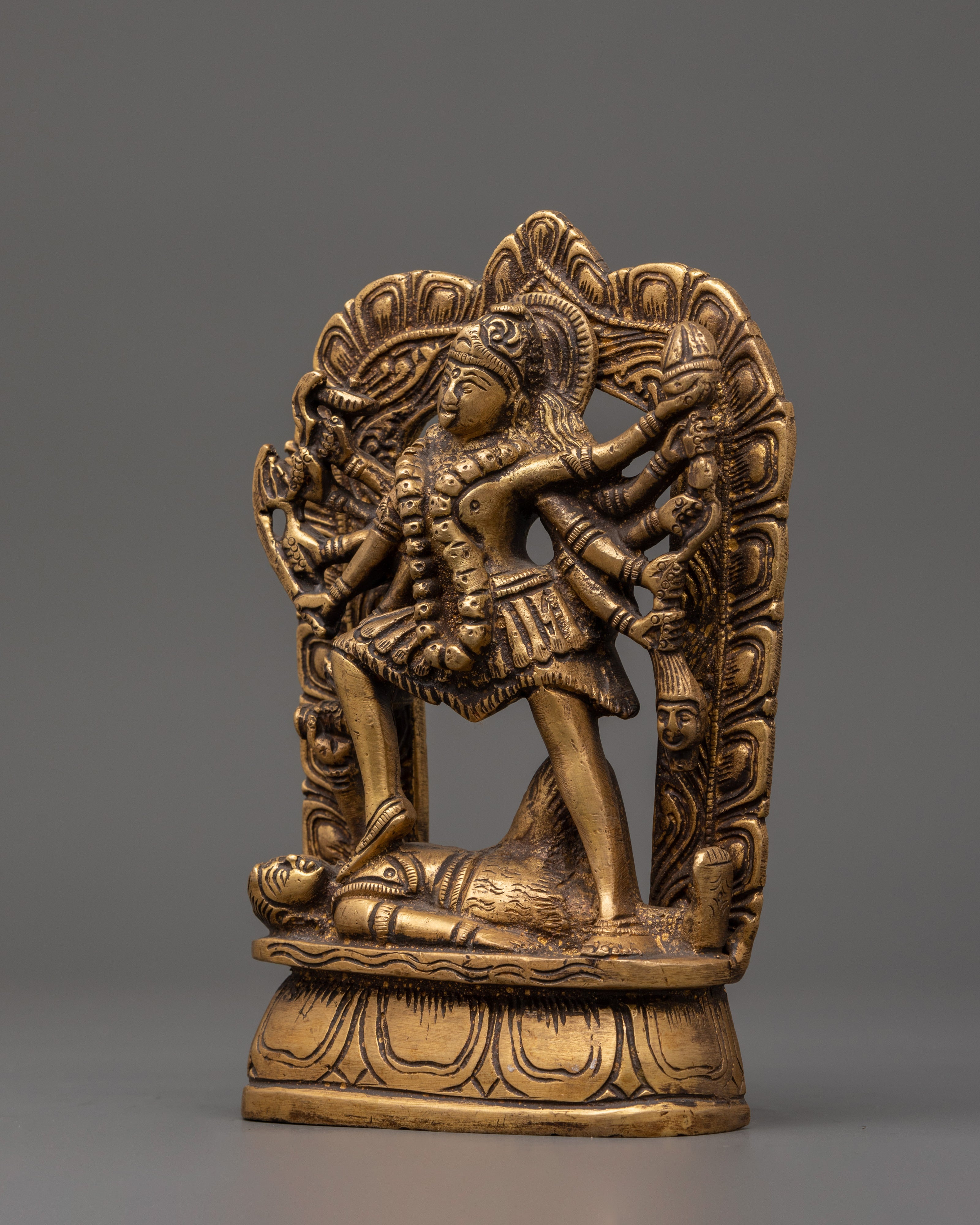 Mahakali brass statue | Home Shrine Art