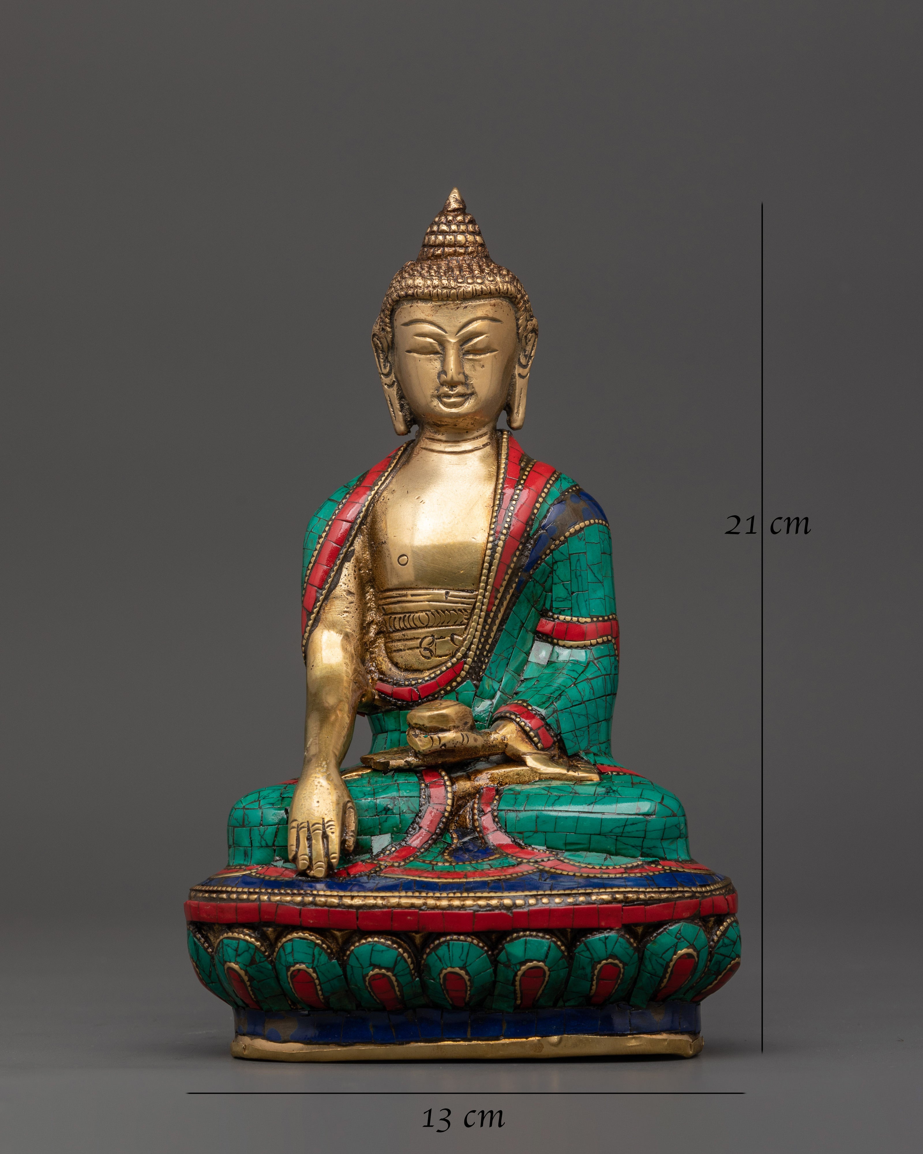 Shakyamuni Buddha Brass Statue | Enlightenment Symbol