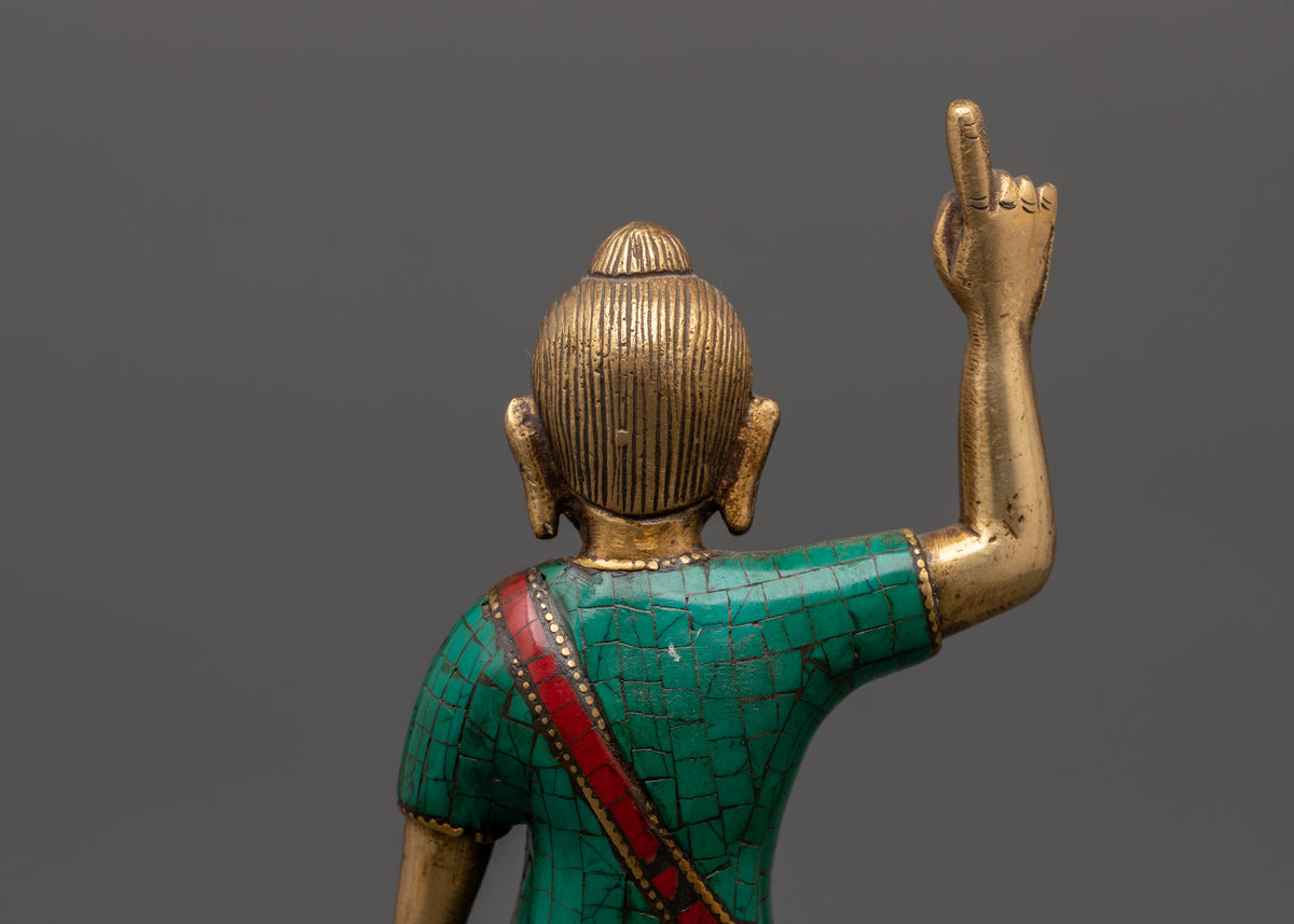 Siddhartha Gautama Brass Statue | Spiritual Decor