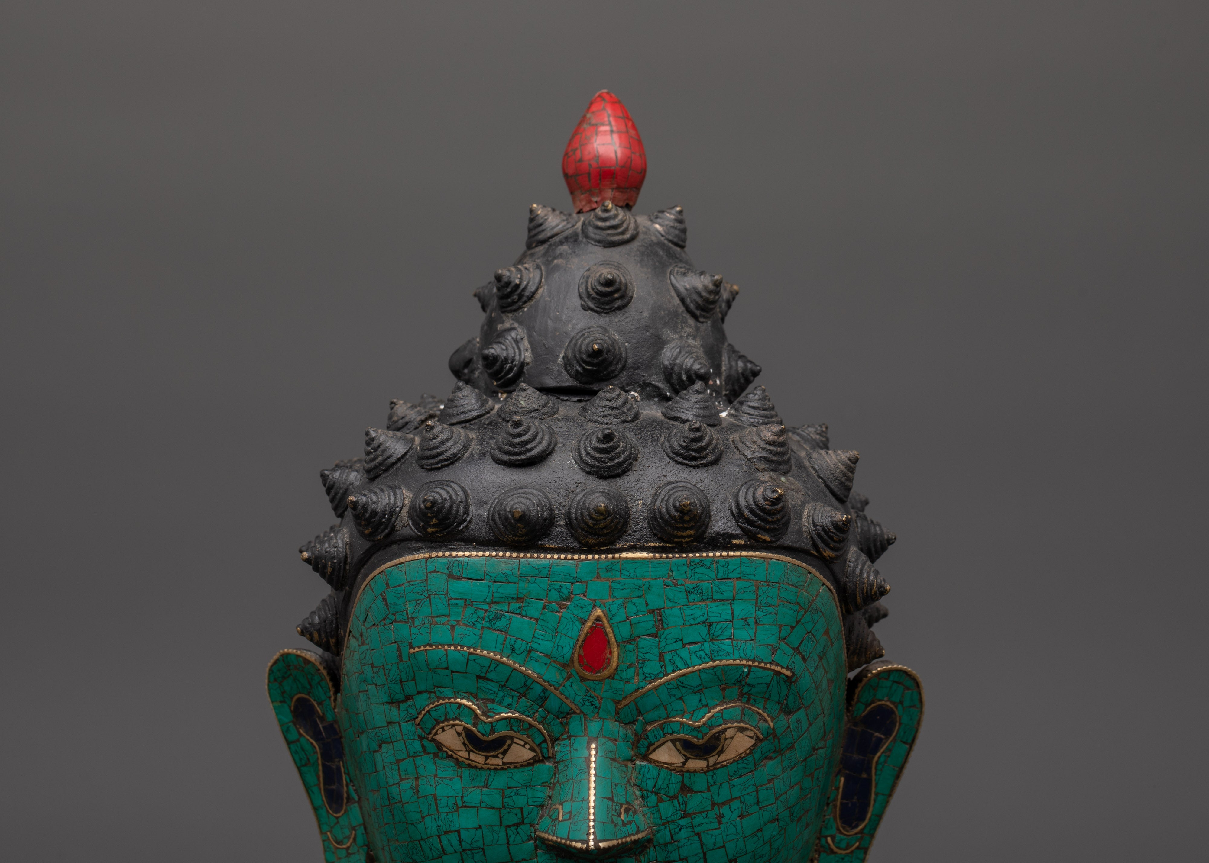 Buddha Head Brass statue | Buddhist Altar Art