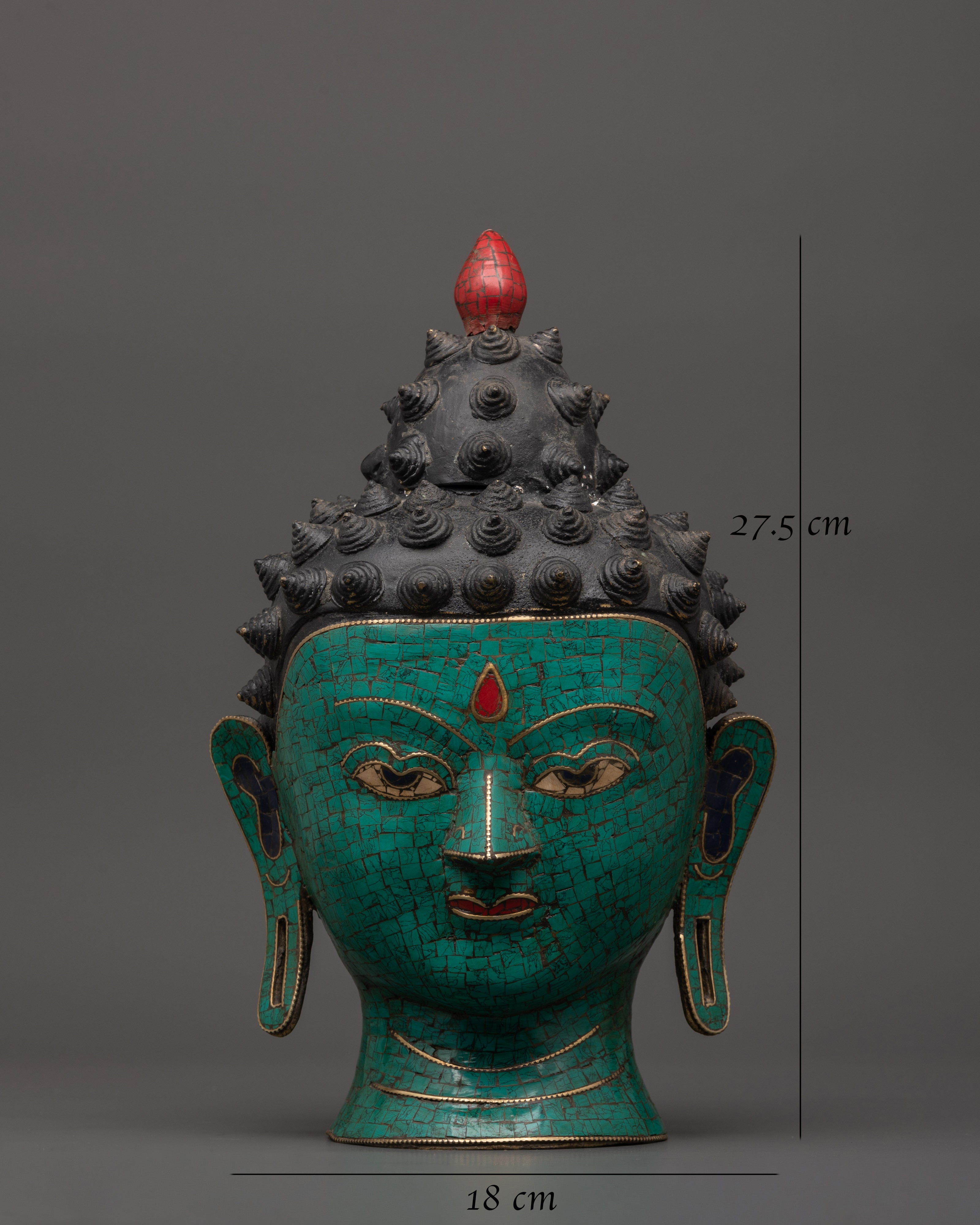 Buddha Head Brass statue | Buddhist Altar Art