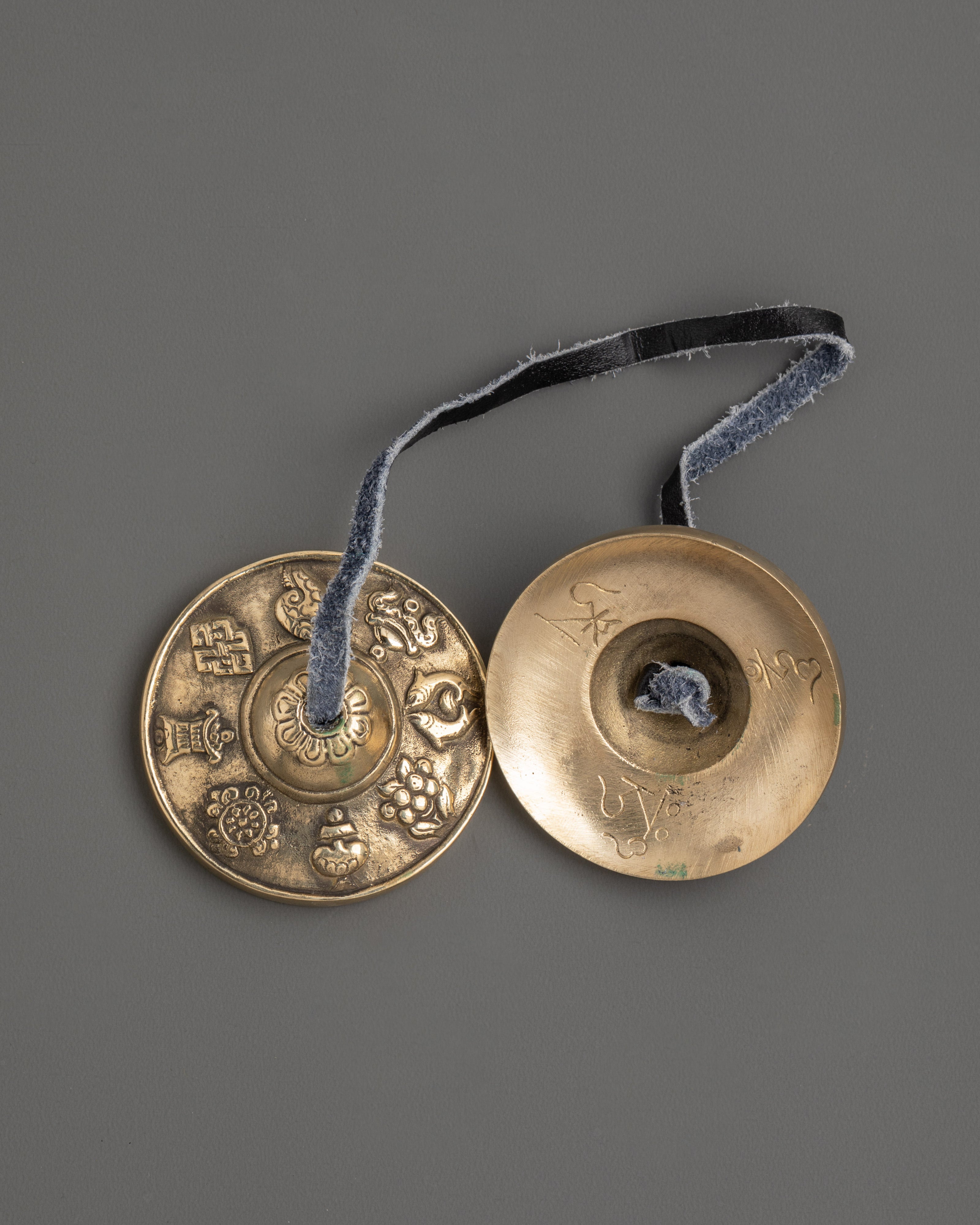 Tibetan Meditation Cymbals | Brass Ritual Bells for Meditation &amp; Healing
