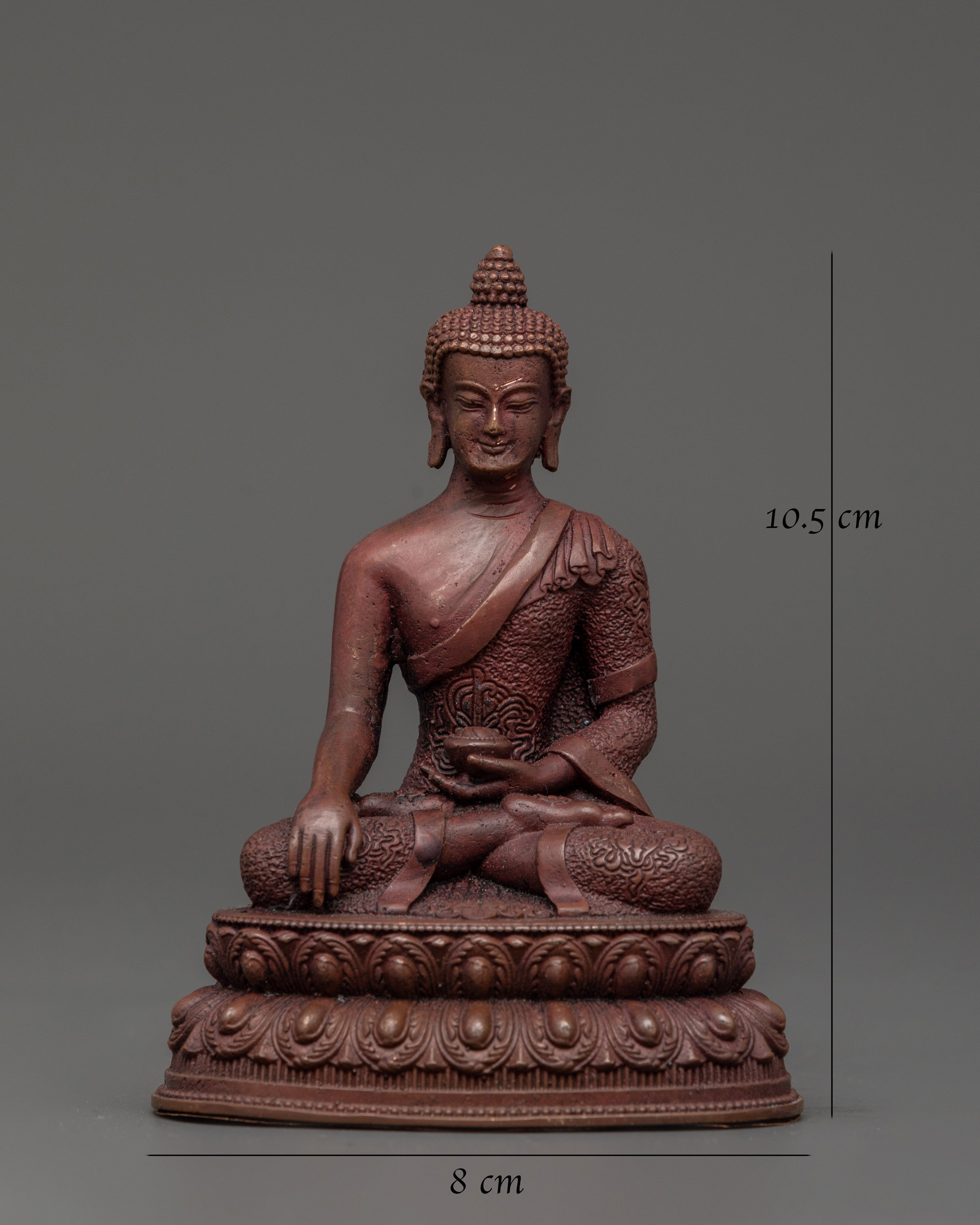 Shakyamuni Buddha Oxidized Statue | Handcrafted Spiritual Decor