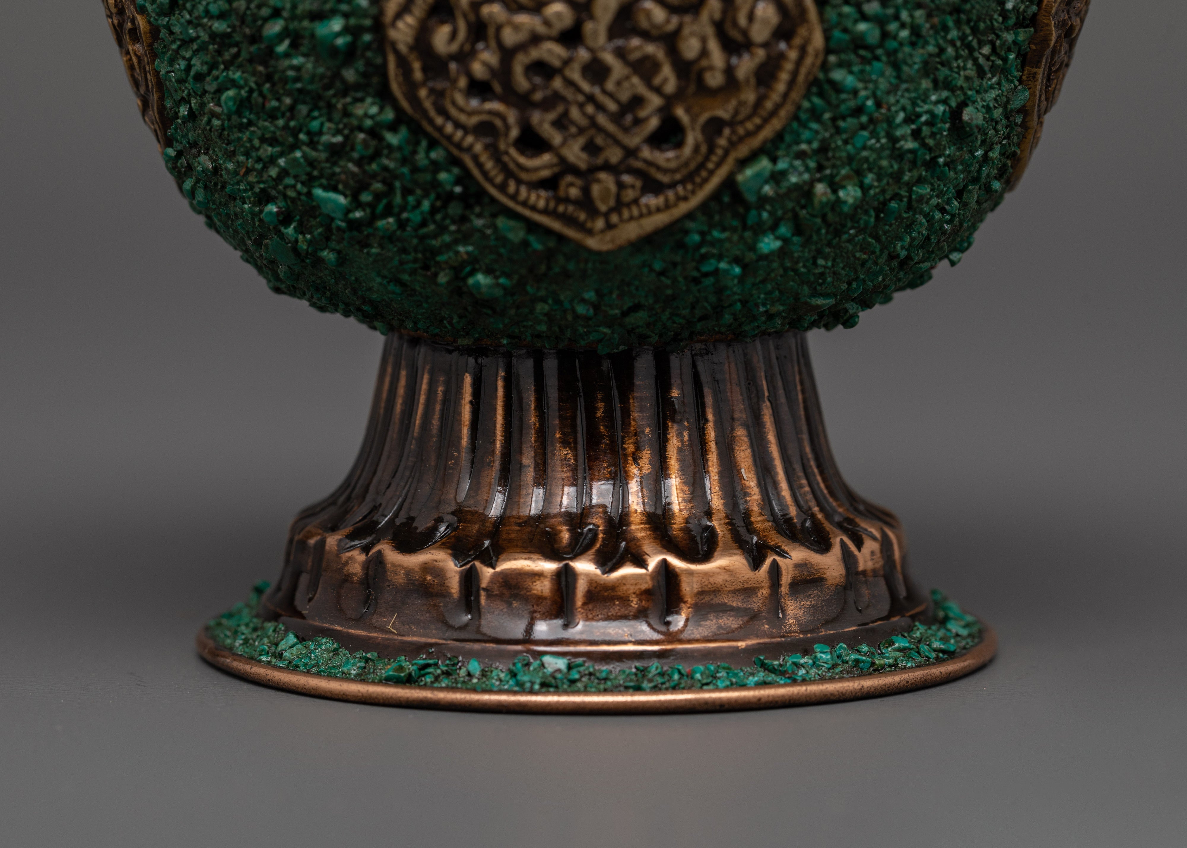 Oxidized Copper Offering Bowls | Tibetan Shrine Decor