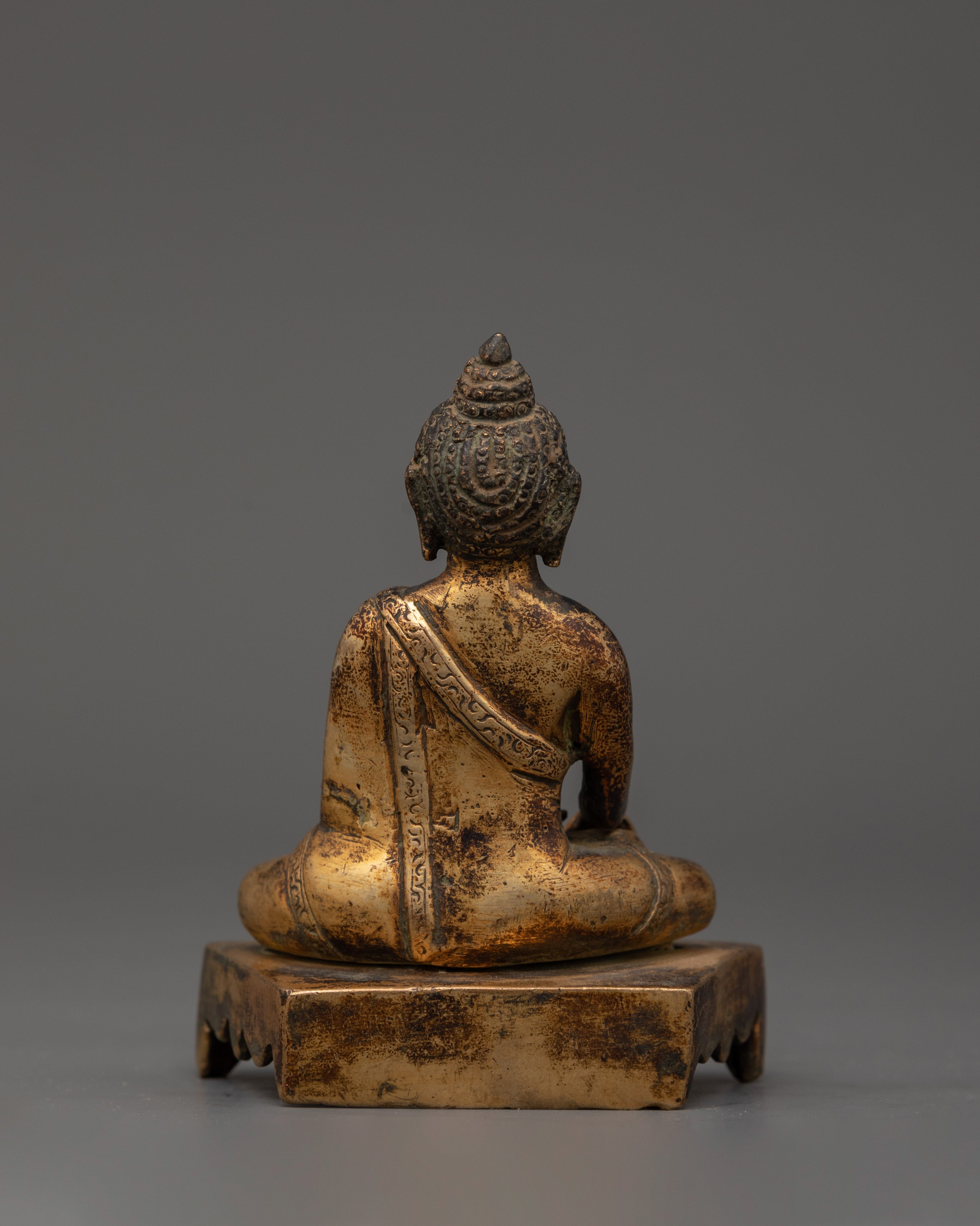 Handcrafted Shakyamuni Buddha Spiritual Sculpture | Tibetan Buddha Artwork