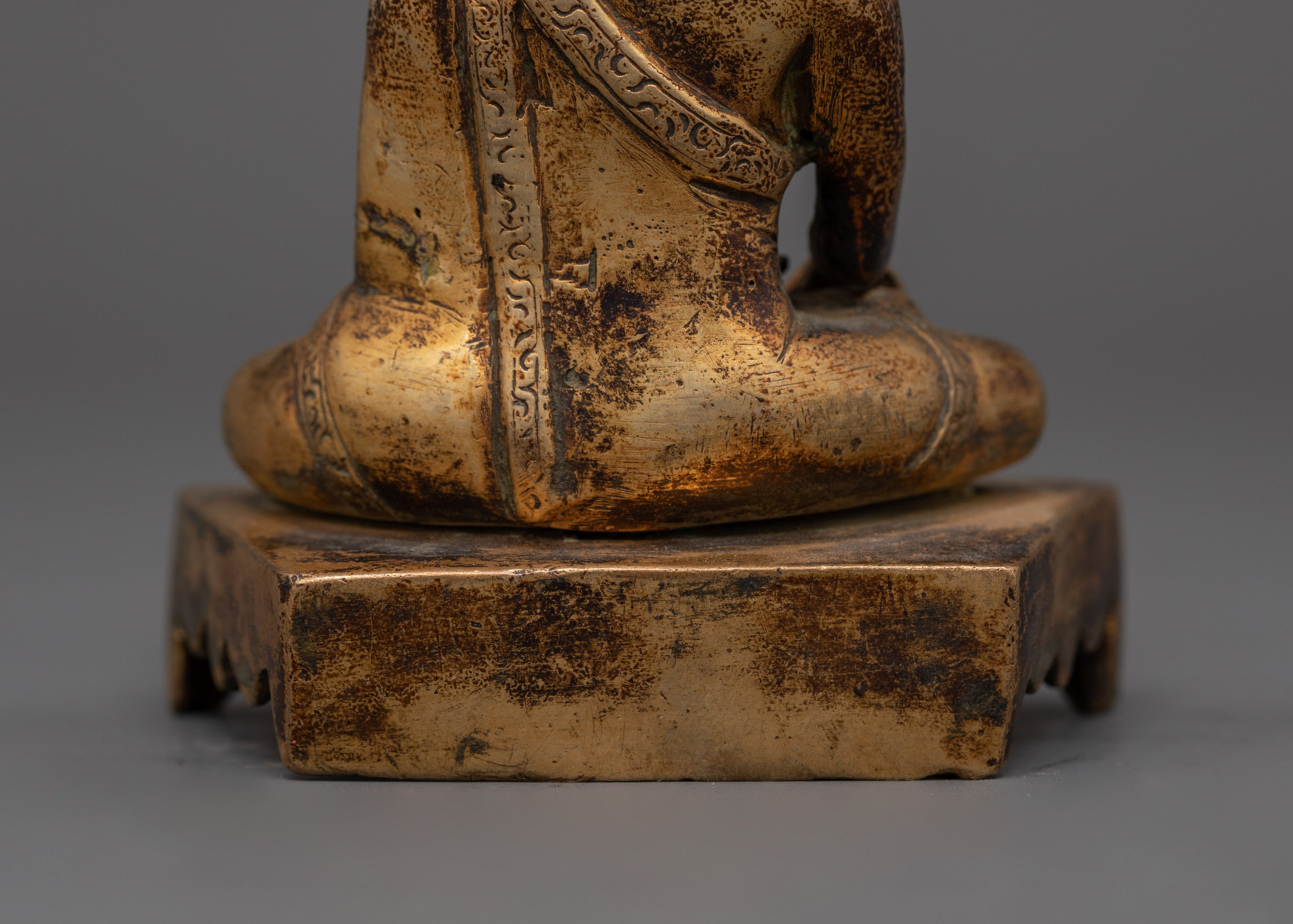 Handcrafted Shakyamuni Buddha Spiritual Sculpture | Tibetan Buddha Artwork