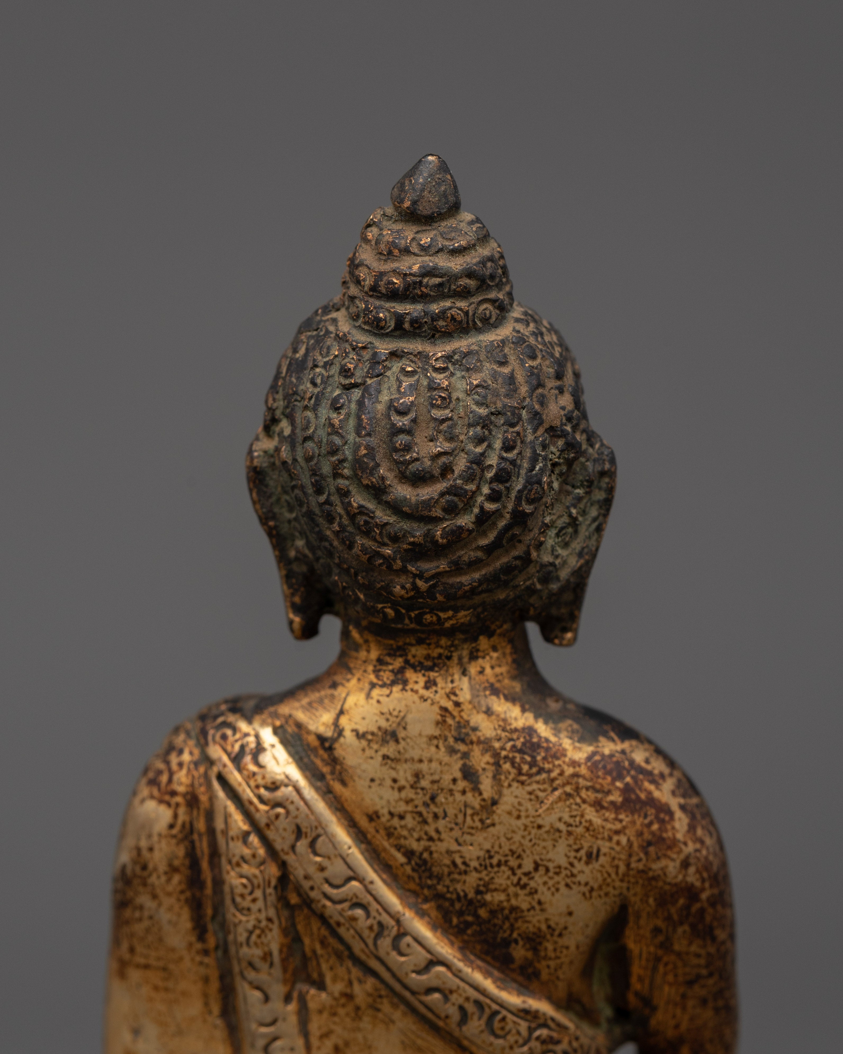 Handcrafted Shakyamuni Buddha Spiritual Sculpture | Tibetan Buddha Artwork
