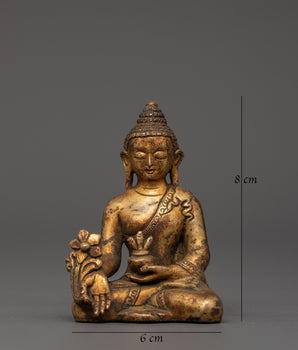Antique Finish Medicine Buddha Statue | Sacred Home Decor