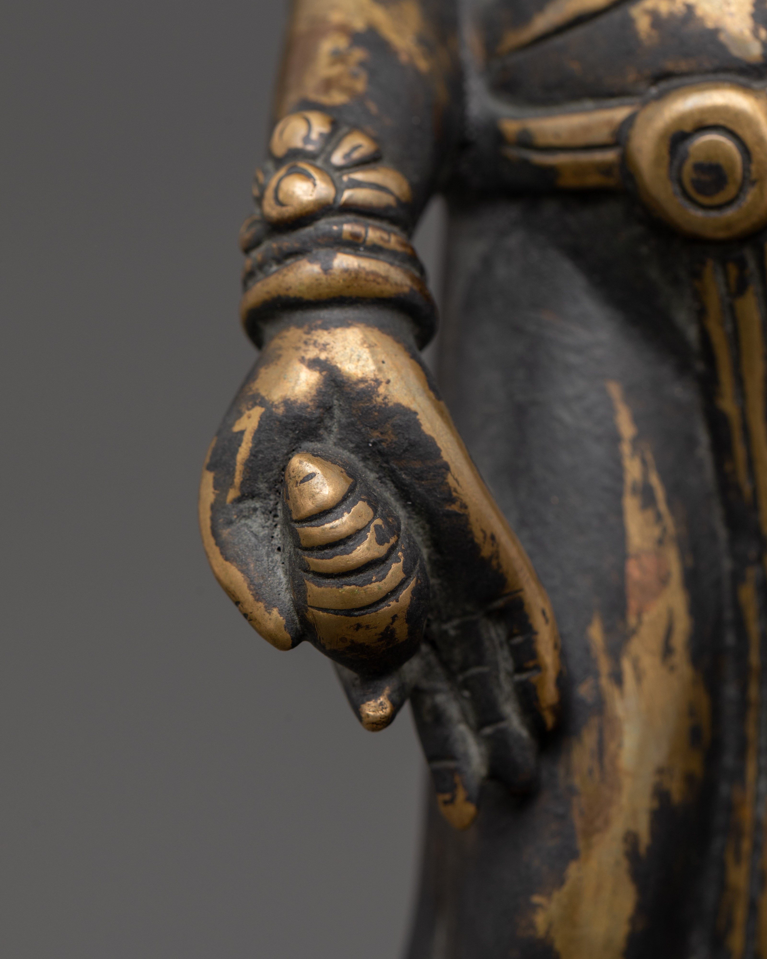 Tibetan Green Tara Sculpture | Handcrafted Buddhist Goddess Statue