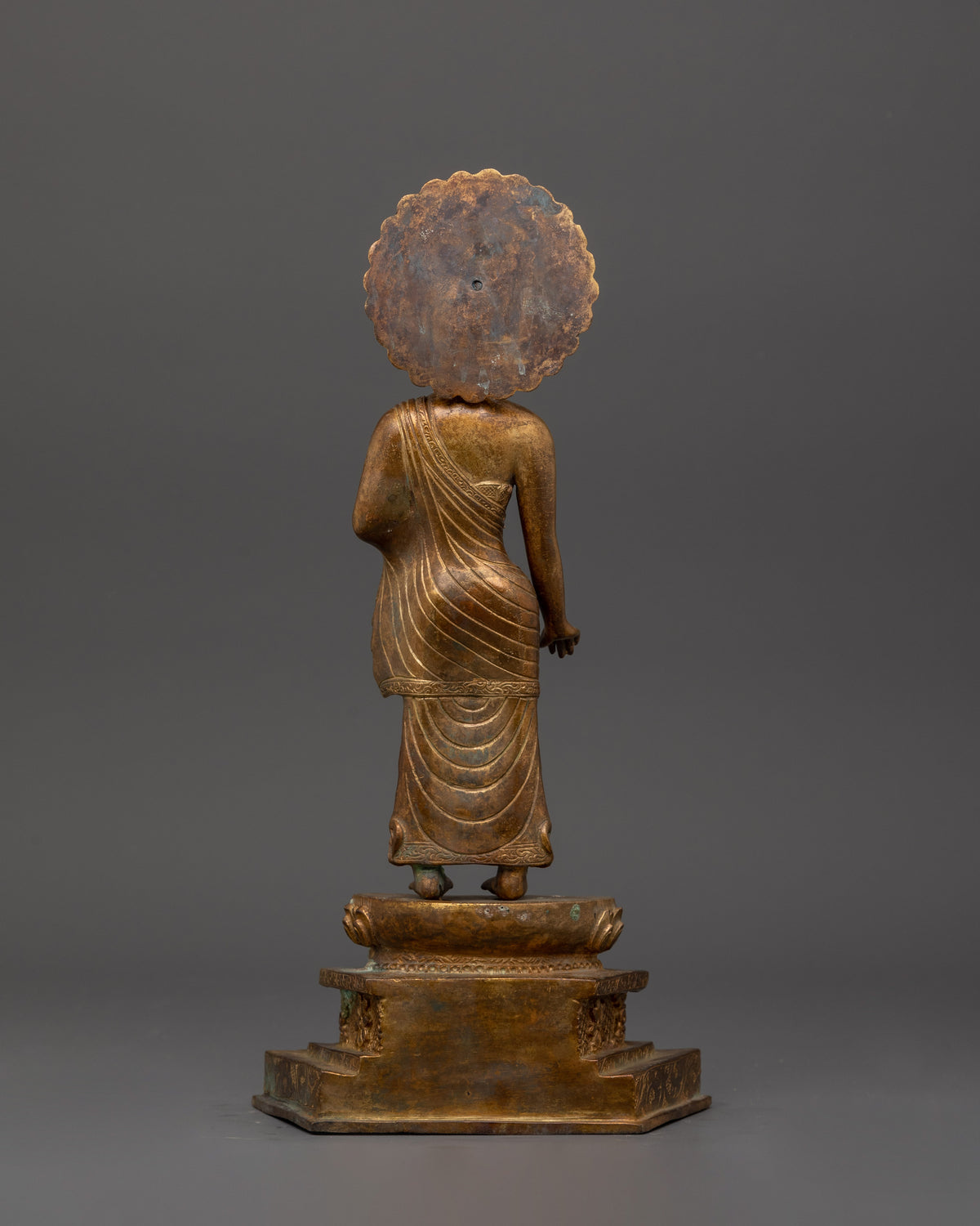 Antique Finish Shakyamuni Buddha Statue | Meditation Space and Sacred Decor