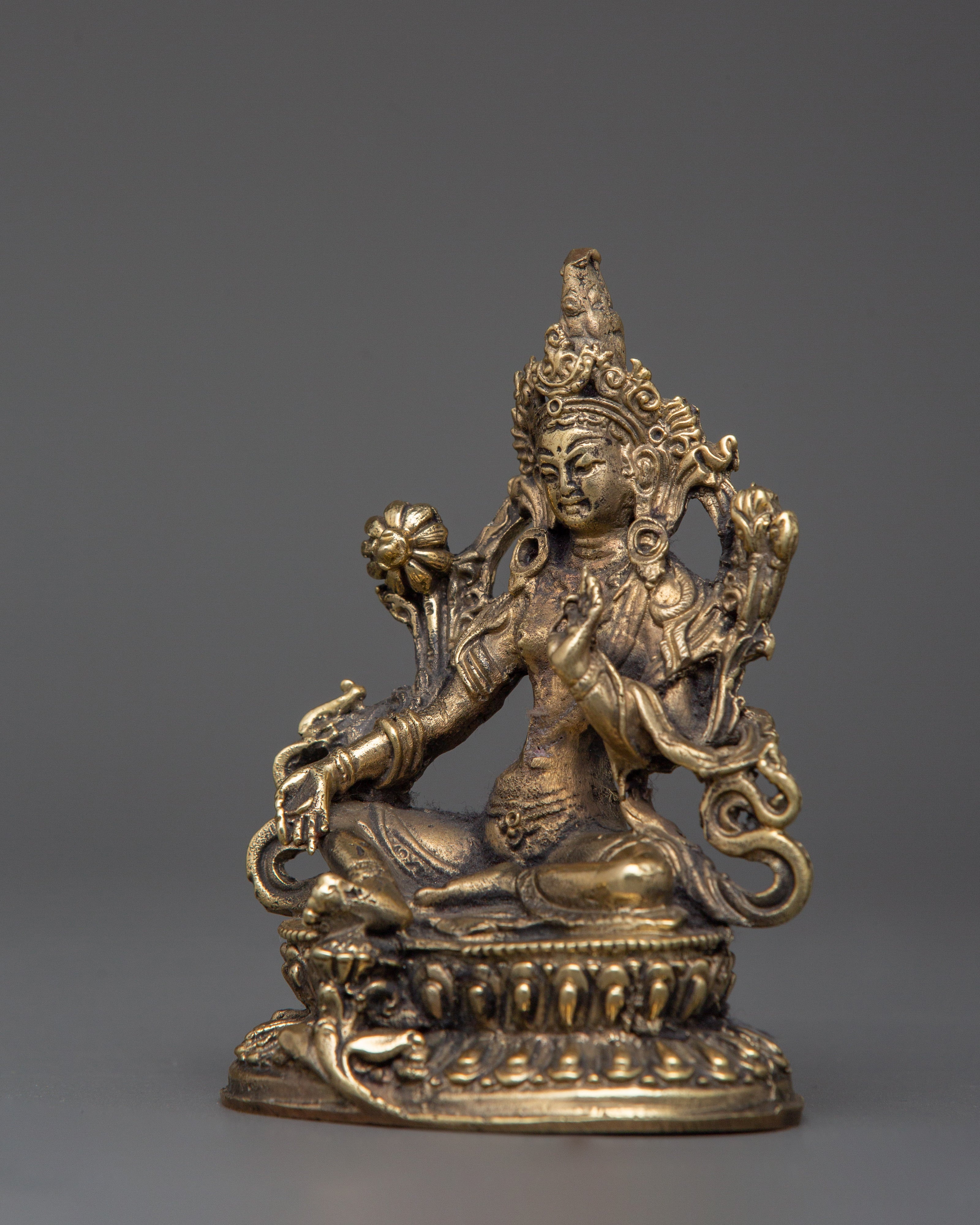 Tibetan Goddess Tara | Buddha Figurine for Altar
