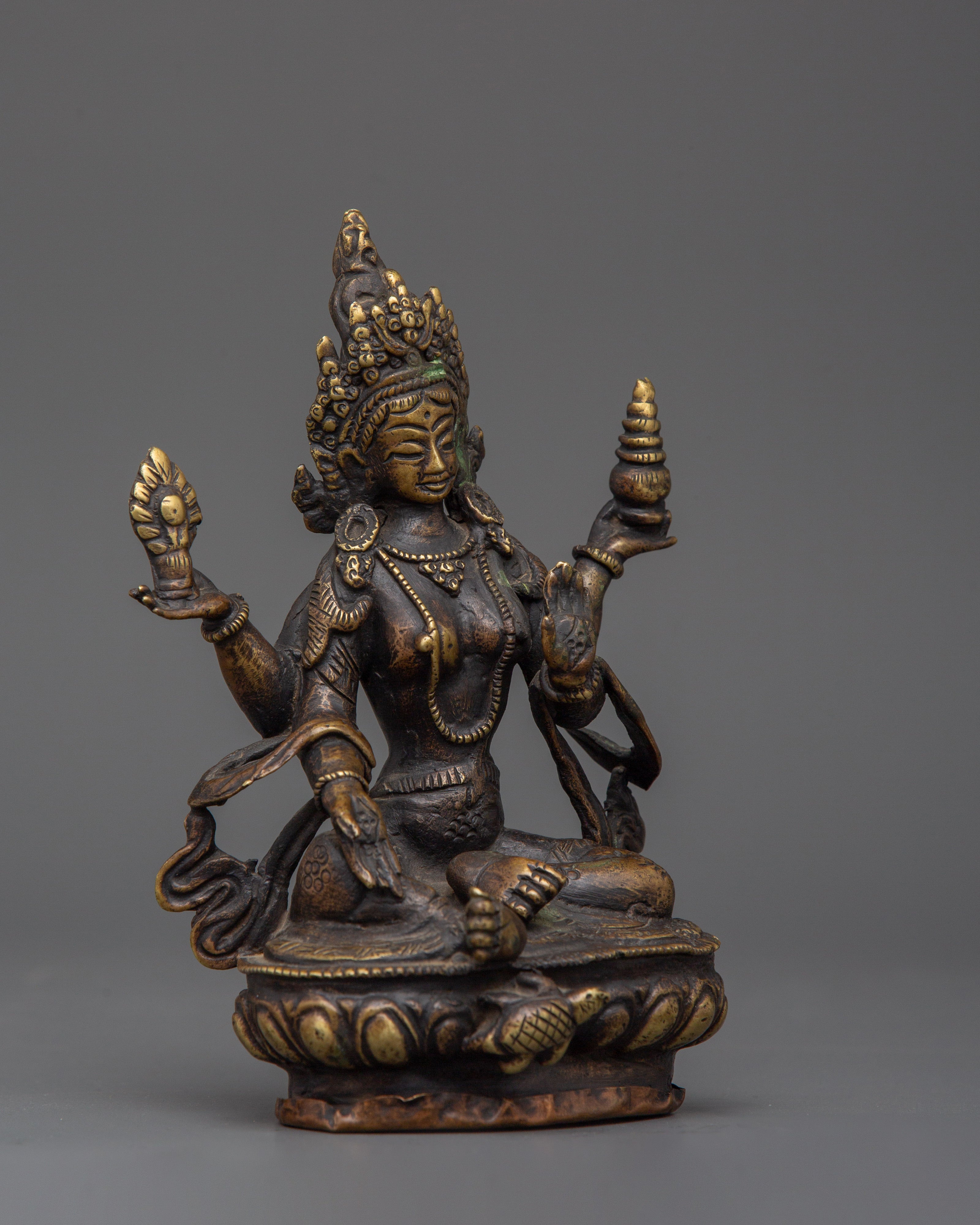 Laxmi Prosperity Goddess | Brass Lakshmi Mata Idol