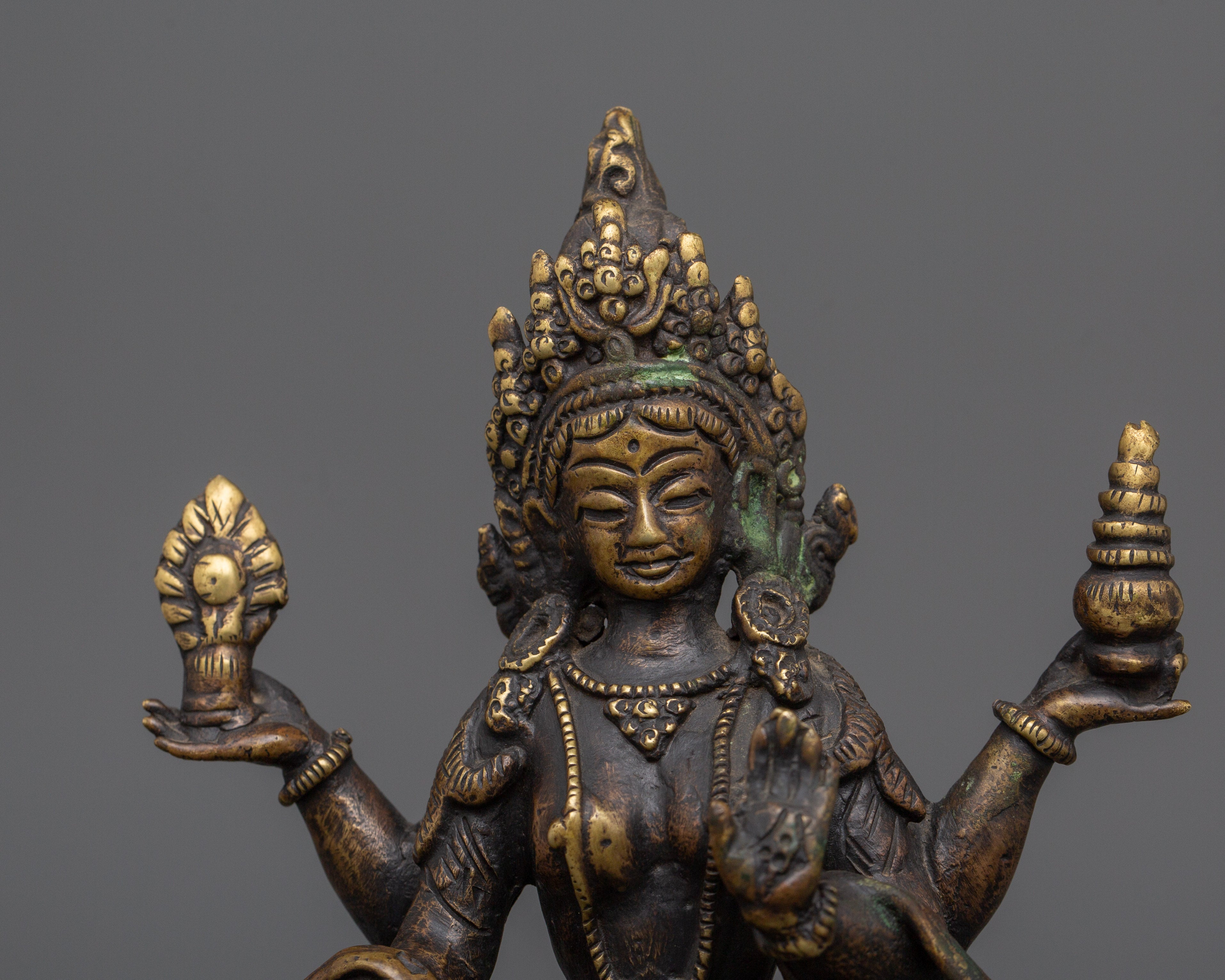 Laxmi Prosperity Goddess | Brass Lakshmi Mata Idol