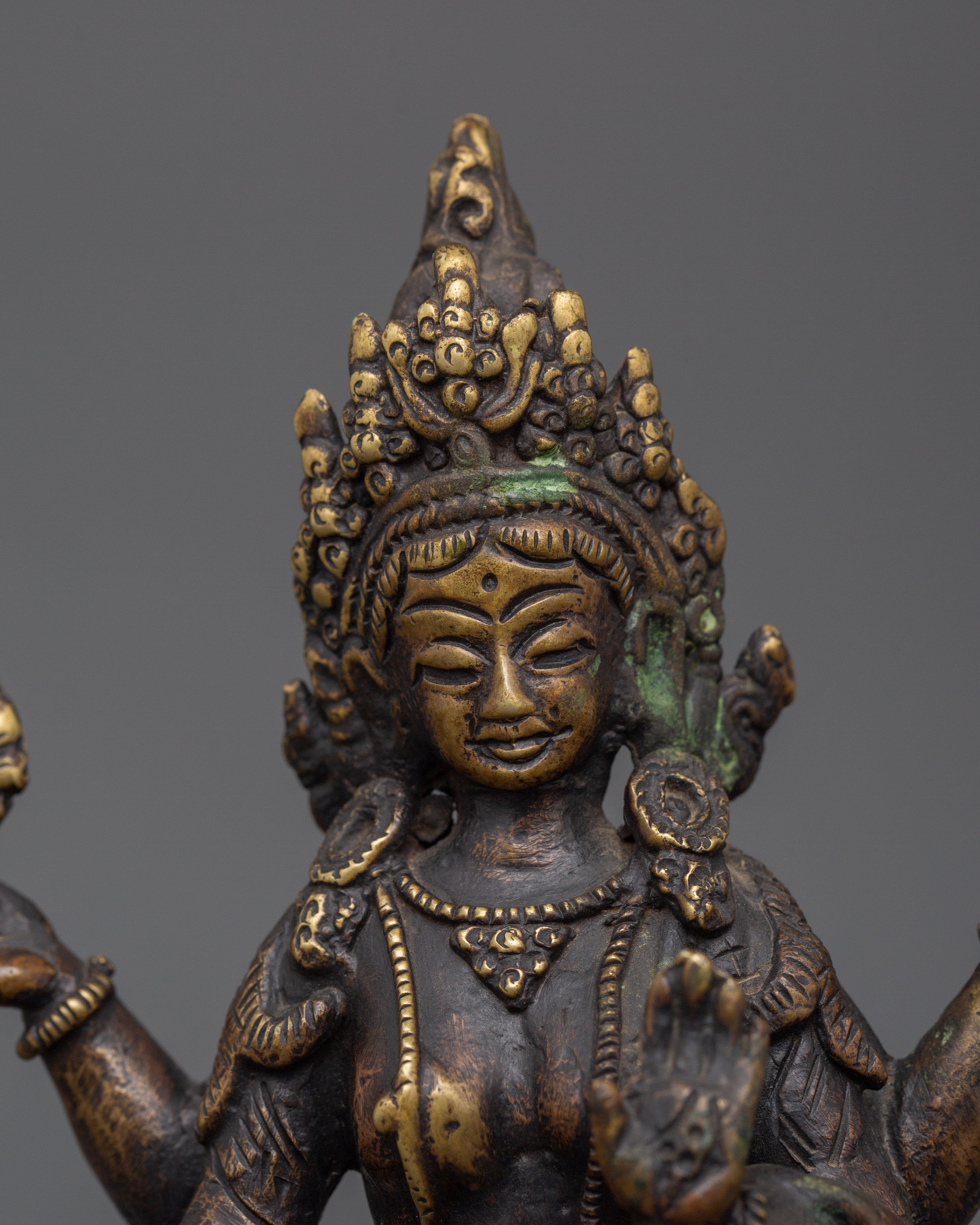 Laxmi Prosperity Goddess | Brass Lakshmi Mata Idol