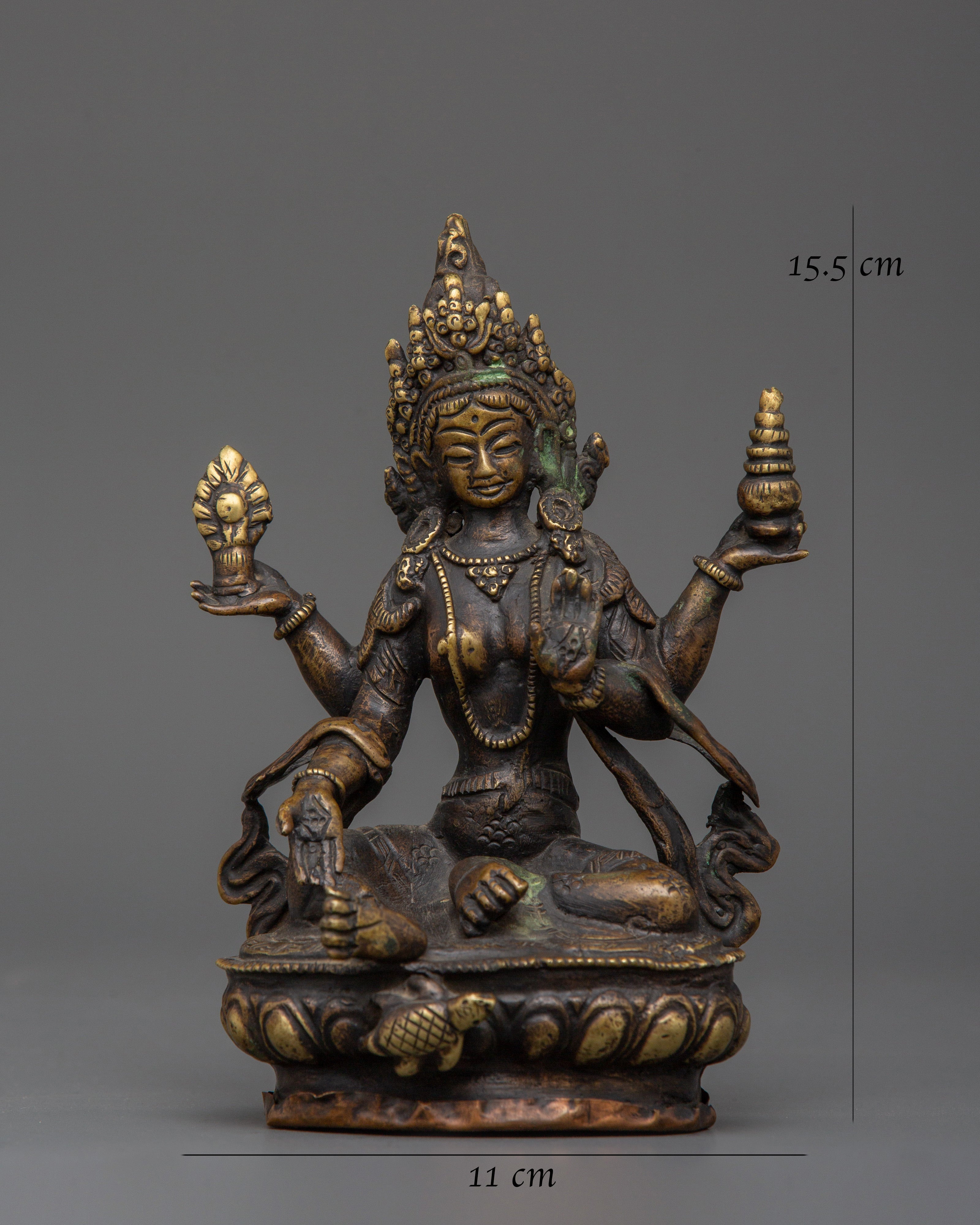 Laxmi Prosperity Goddess | Brass Lakshmi Mata Idol