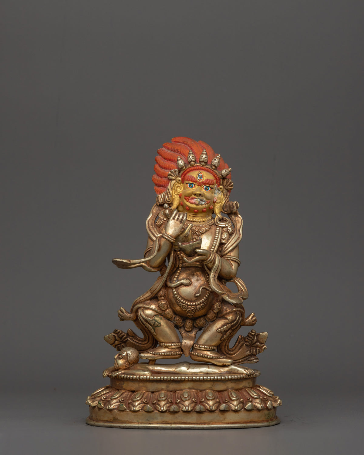 Handcrafted Mahakala Sculpture | Tibetan Buddhist Protector Deity Statue