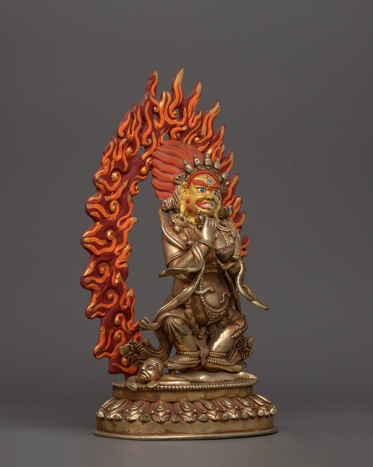 Handcrafted Mahakala Sculpture | Tibetan Buddhist Protector Deity Statue