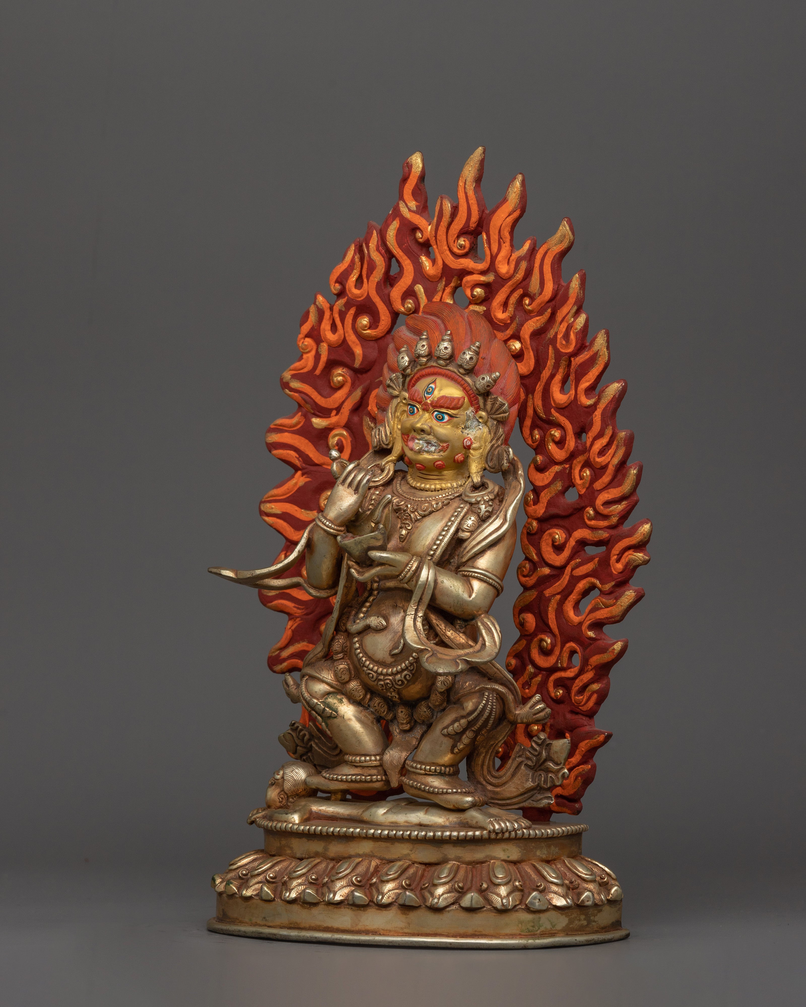 Handcrafted Mahakala Sculpture | Tibetan Buddhist Protector Deity Statue